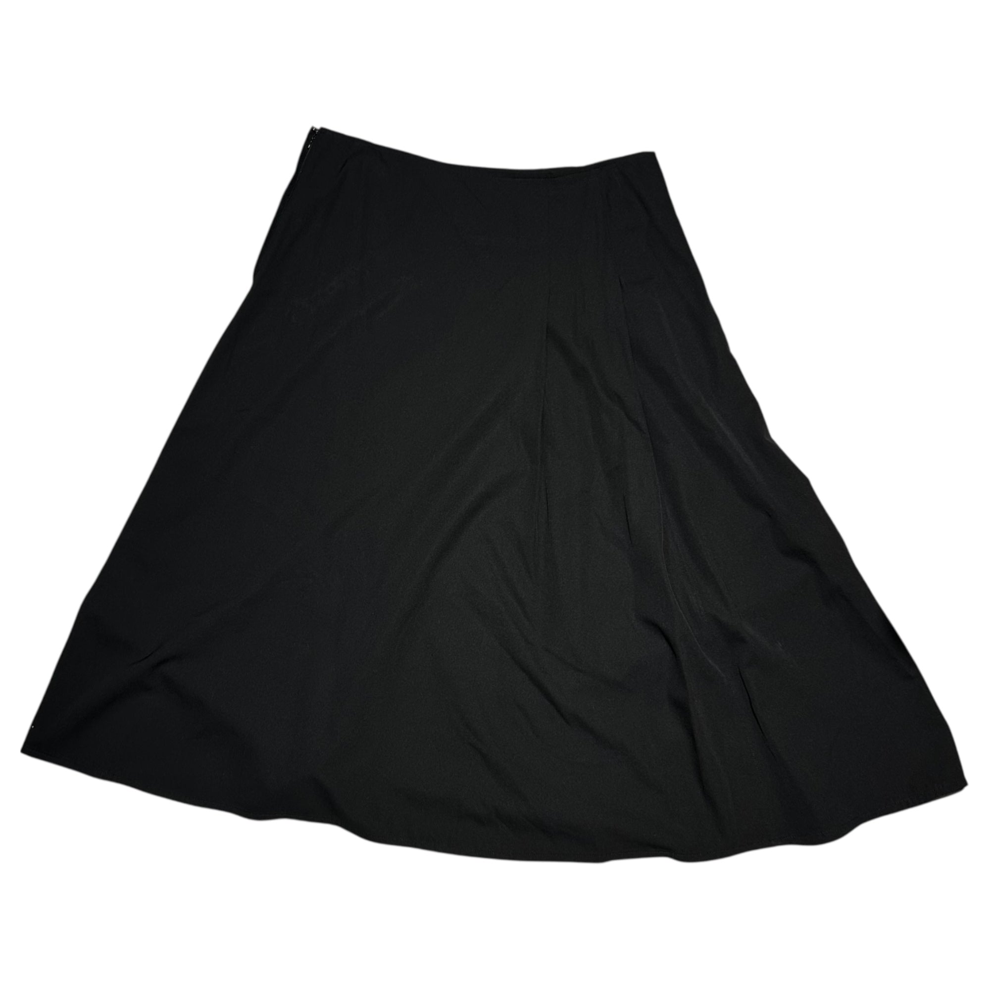 Y's(ワイズ) 11AW Wool Tucked Flare Skirt ウール タック フレア スカート YP-S28-111 2(S程度) ブラック