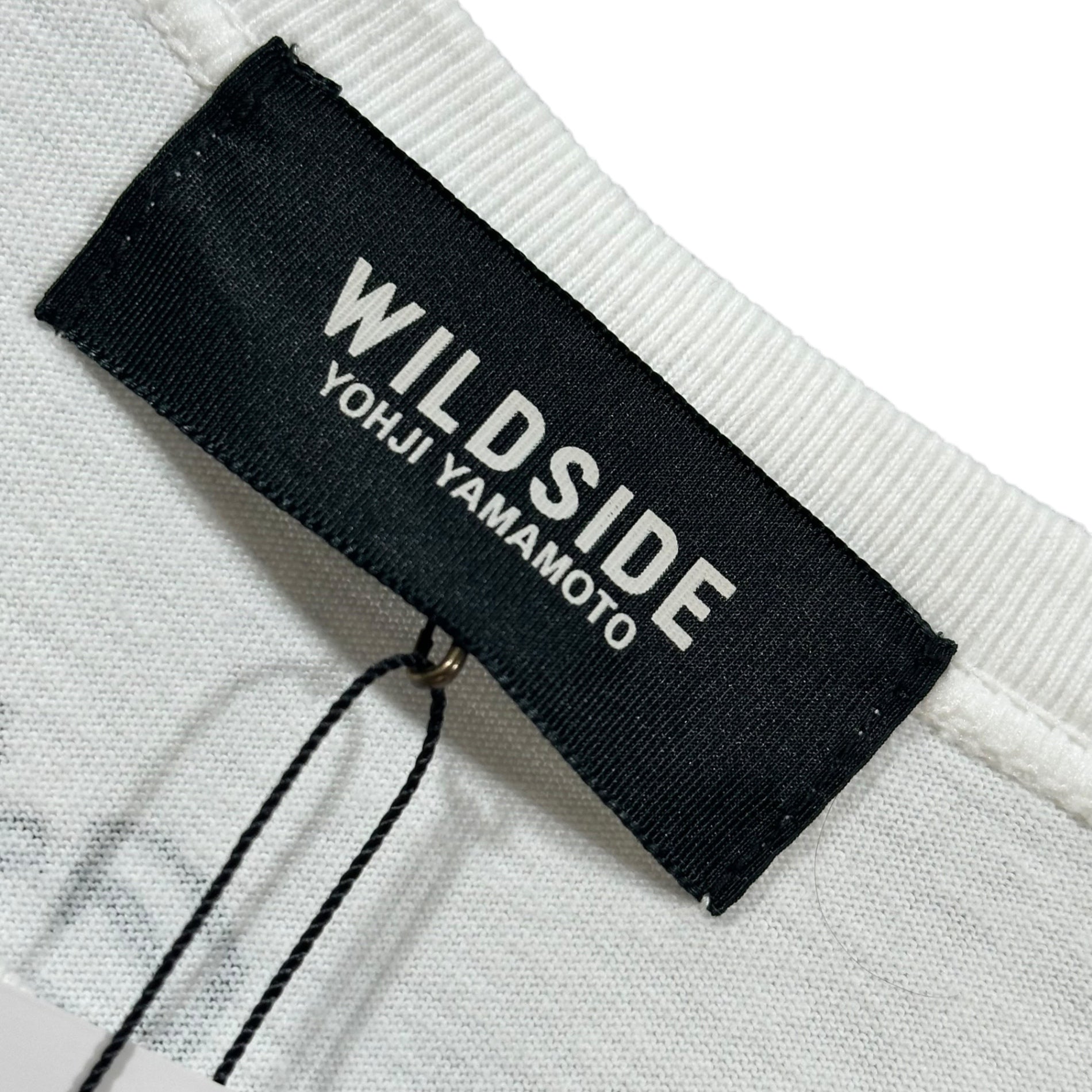 WILDSIDE YOHJI YAMAMOTO(ワイルドサイド ヨウジヤマモト) MAIKO T-shirt 舞子 Tシャツ WZ-T34-003-1 3 ホワイト