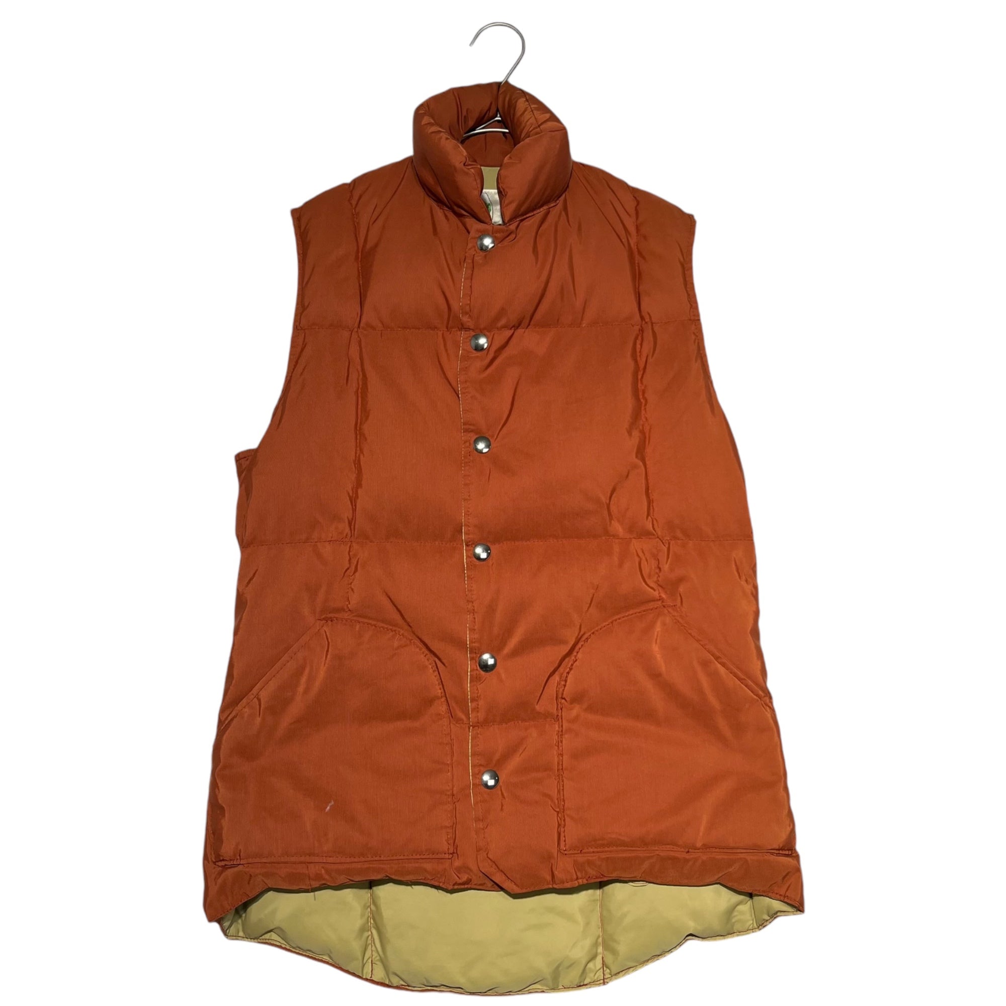 SIERRA DESIGNS(シェラデザイン) 70's US MADE 60/40 CROSS DOWN VEST 70年代 60×40 クロス ダウンベスト XS オレンジ MADE IN USA 7本木タグ