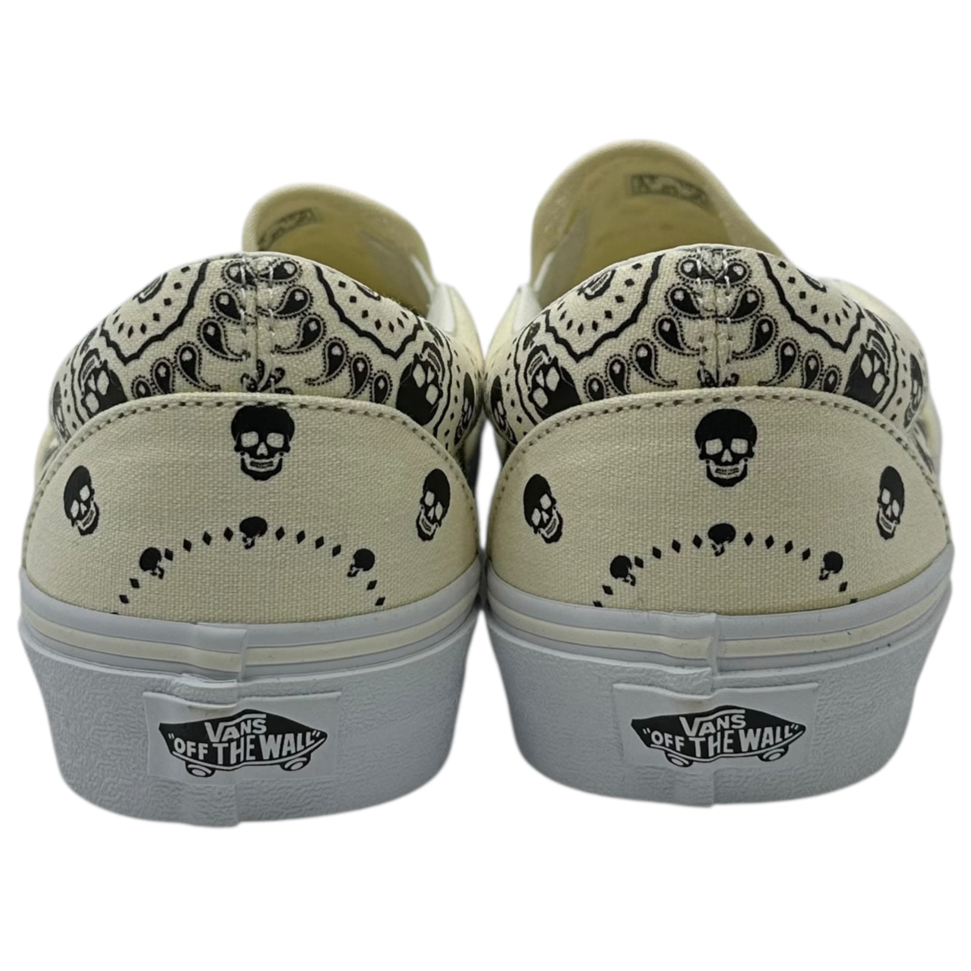 VANS(バンズ) LASSIC SLIP-ON クラシック スリッポン ドクロ ペイズリー VN0A33TB42S 26.5cm ホワイト スニーカー