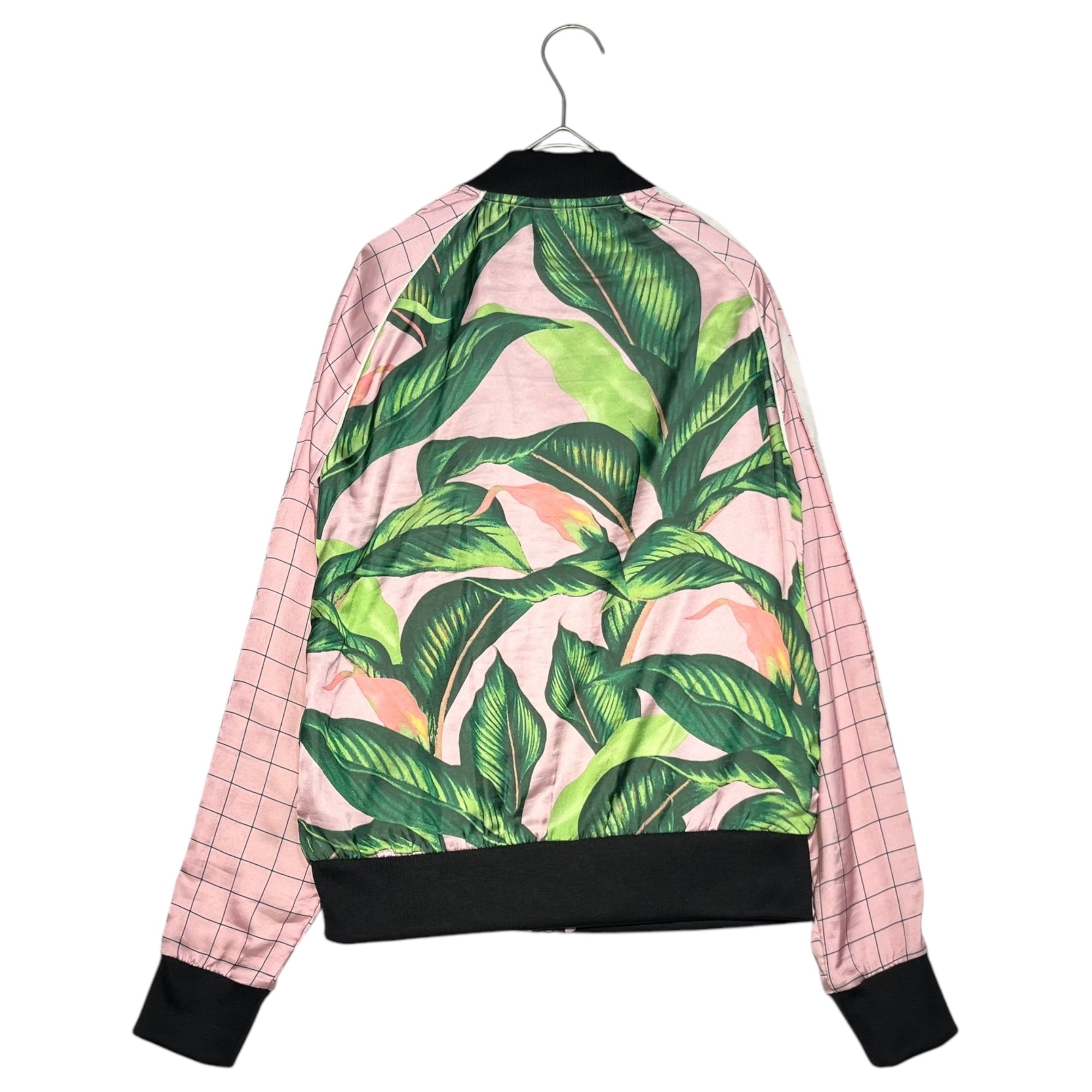 adidas(アディダス) Palm Leaves Pattern Pink ボタニカル 総柄 ブルゾン DH3071 S ピンク×グリーン ジャージ トラック ジャケット