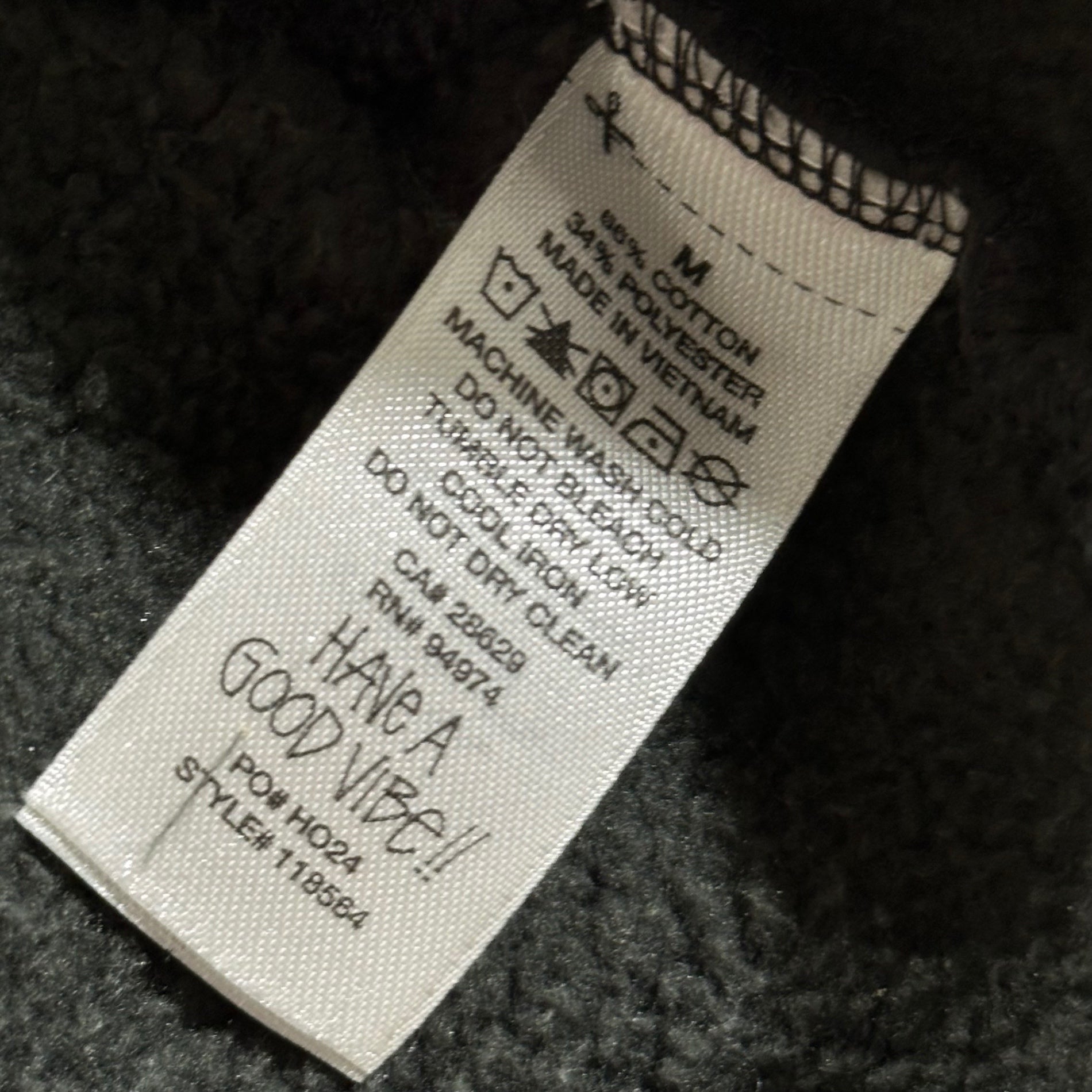 STUSSY(ステューシー) Overlock Varsity Raglan Sweatshirt オーバーロック ヴァーシティ ラグラン スウェット M ブラック 15.8oz