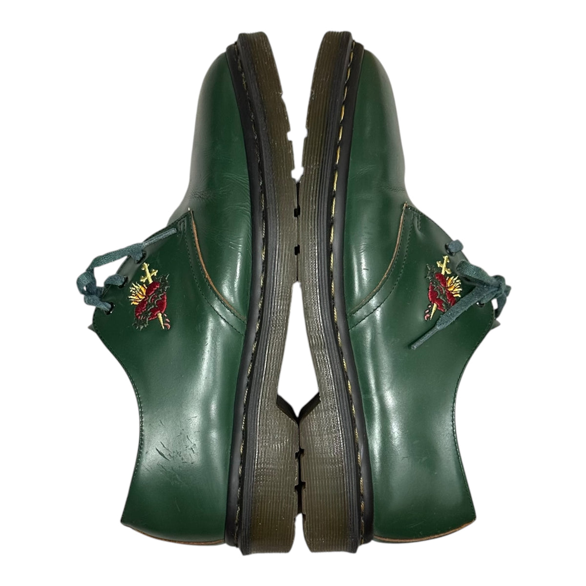 DR.MARTENS×SUPREME(ドクターマーチン×シュプリーム) Custom 1461 3-Eye Shoe 3ホール シューズ 1461SH 23450300 US8(26cm) グリーン レザー 革靴 コラボ