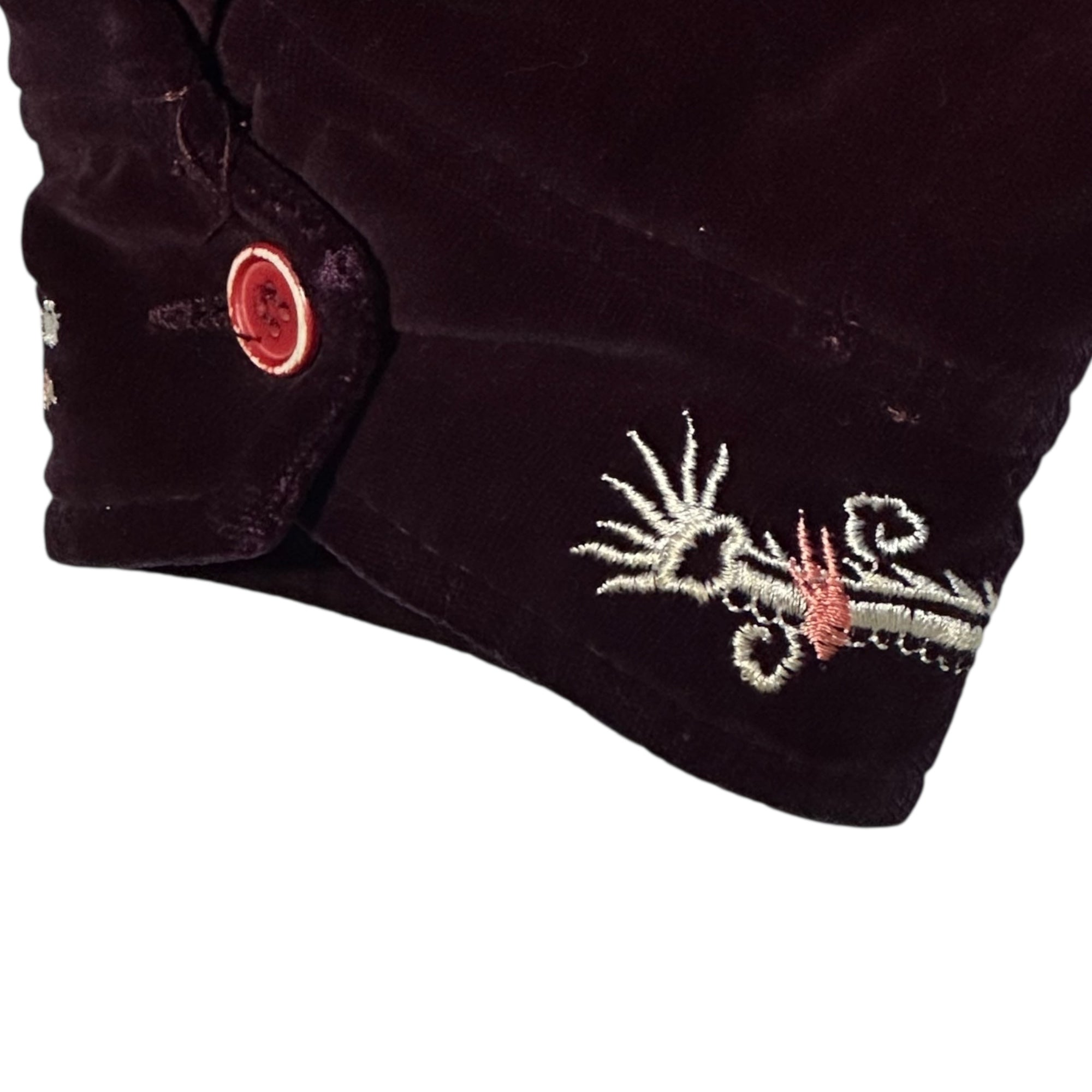 BOURBON HOUSE(バーボンハウス) 80's~90's Souvenir Jacket 龍 刺繍 スーベニア ジャケット  表記無(L程度) ボルドー 80年代～90年代 ヴィンテージ スカジャン