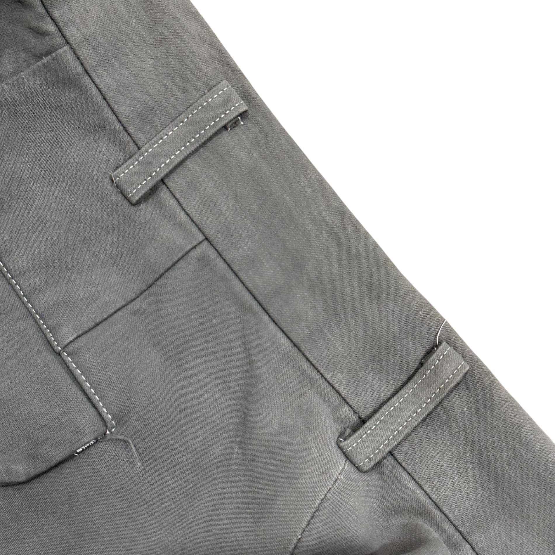 COMME des GARCONS HOMME(コムデギャルソンオム) 1998AW White Stitched Cotton Pants ホワイト ステッチ コットン パンツ HP-10022M M グレー 90's 90年代 AD1998 田中オム