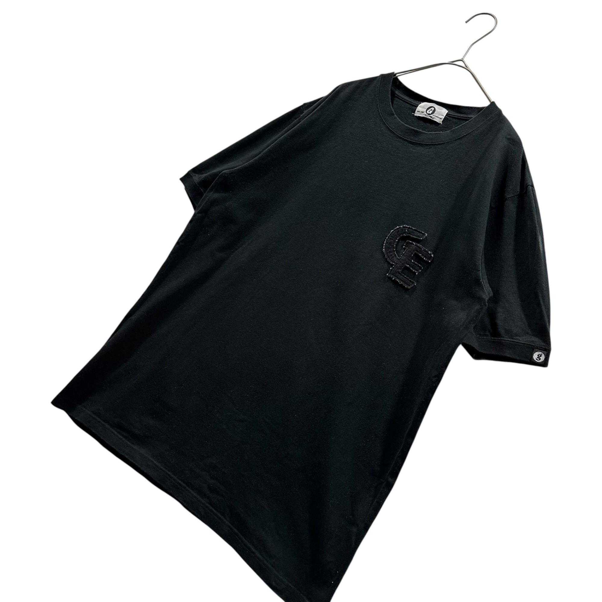 GOODENOUGH(グッドイナフ) 2015's Felt Logo S/S T-Shirt フェルト ロゴ 半袖 Tシャツ L ブラック×ホワイト