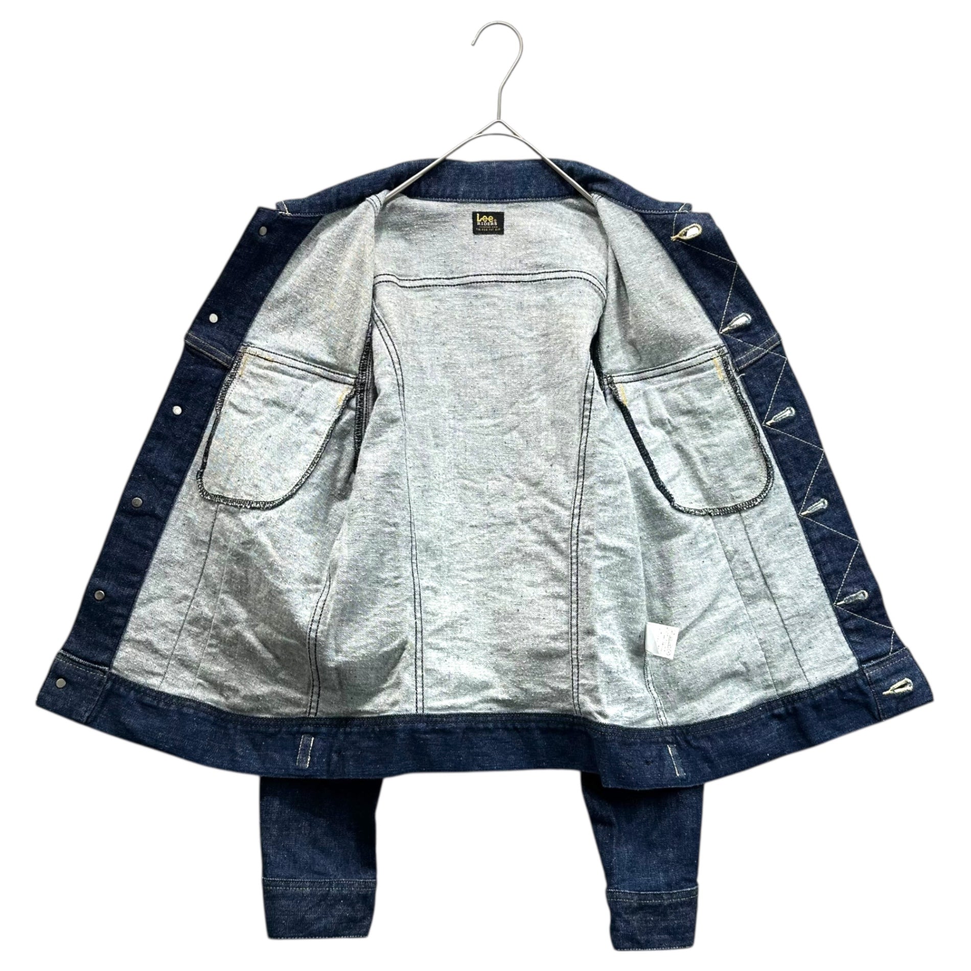 LEE(リー) RIDERS Stretch Denim Trucker Jacket ストレッチ デニム トラッカー ジャケット バック ペイント LM0319 M インディゴ