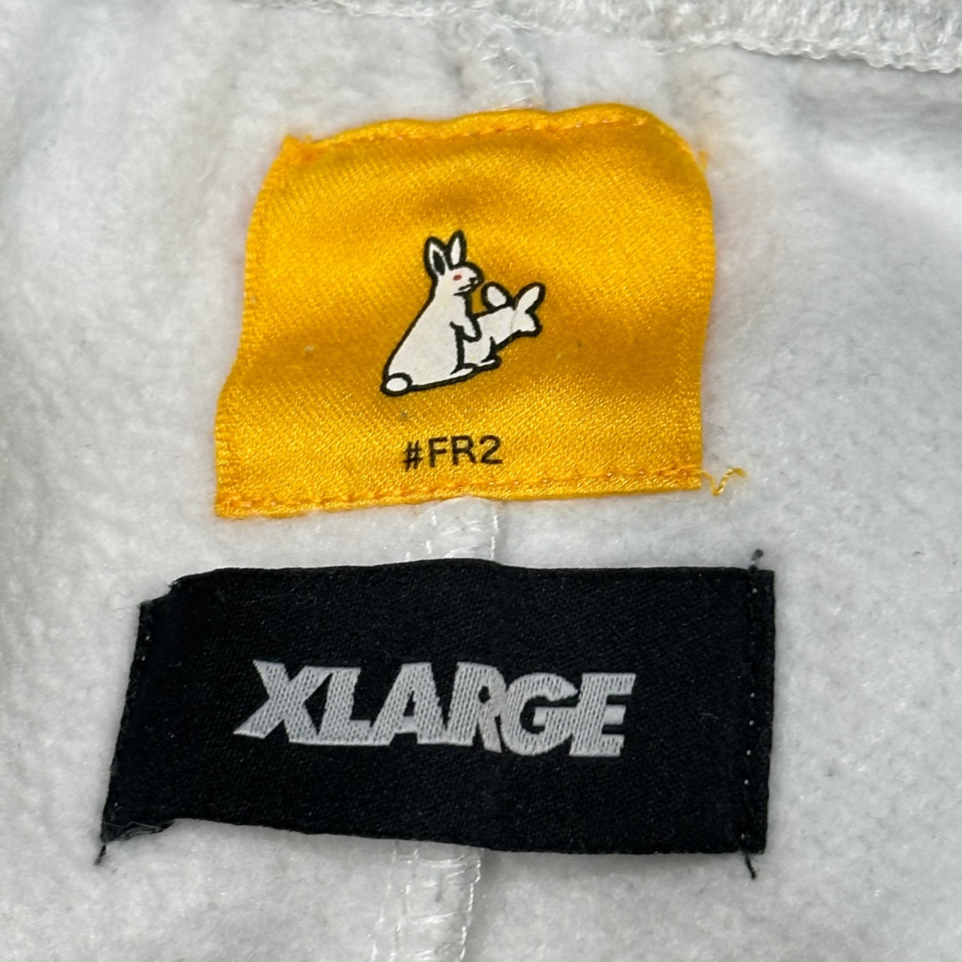 #FR2×X-LARGE(エフアールツー×エクストララージ) W-name Logo Sweatpants 裏起毛 スウェット パンツ FRP182 M ライトグレー