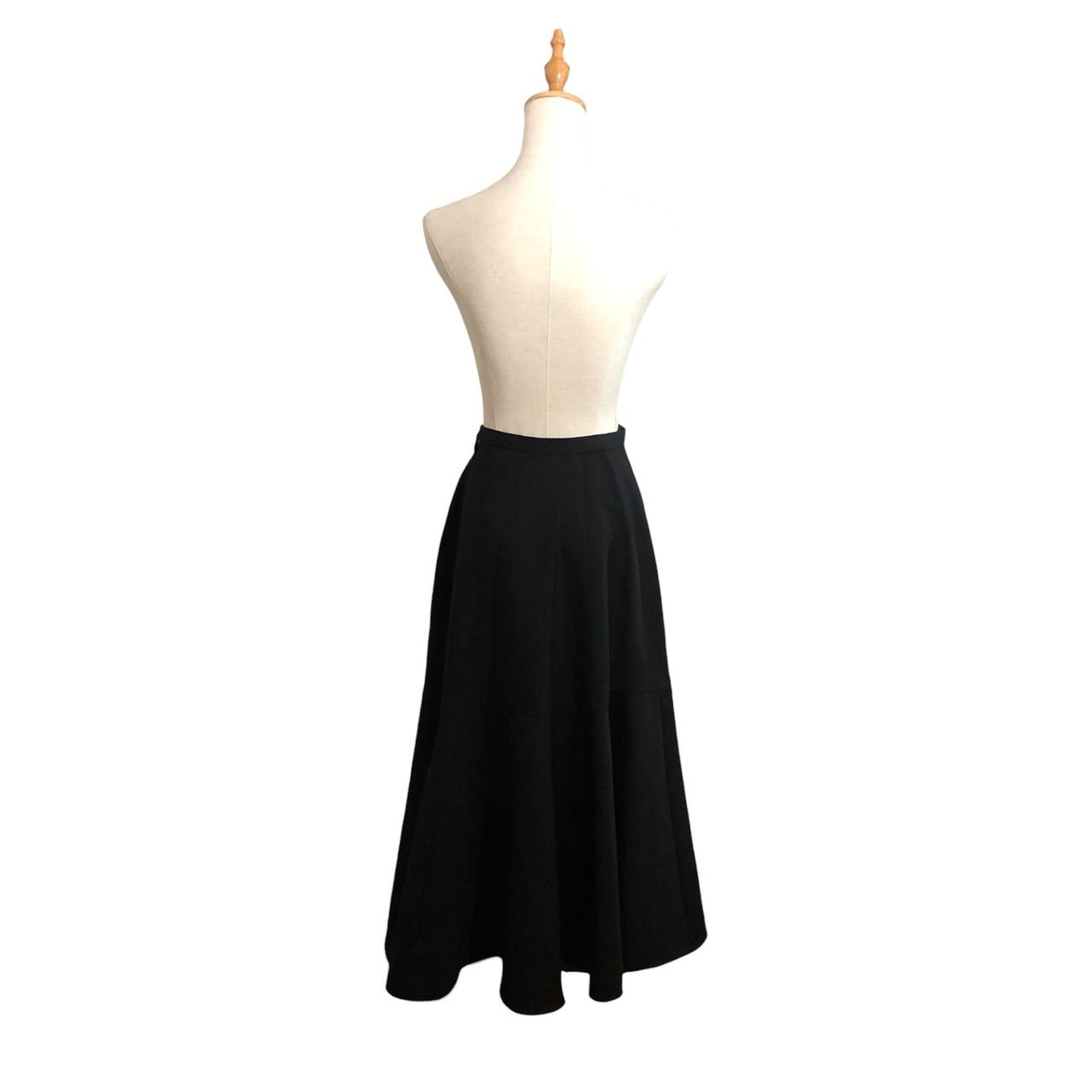 tricot COMME des GARCONS(トリココムデギャルソン) 00AW Leather belt wool flare long skirt レザーベルト ウール フレア ロングスカート TS-07054M M ブラック AD2000