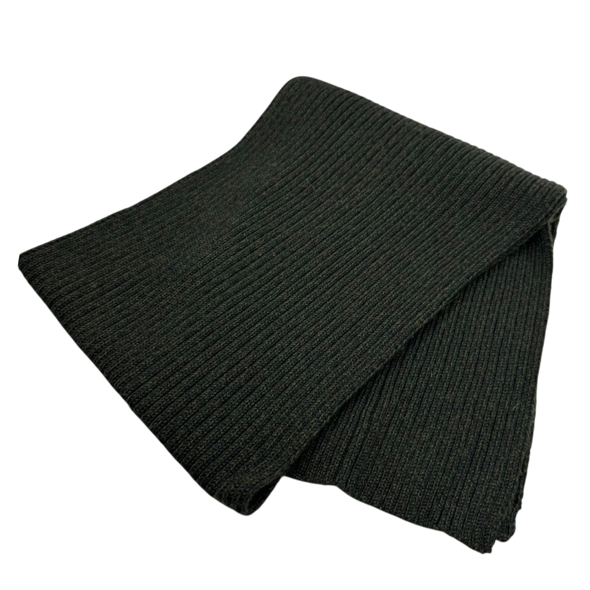 DOLCE&GABBANA(ドルチェ&ガッバーナドルガバ) wool scarf ウール マフラー ダークグリーン