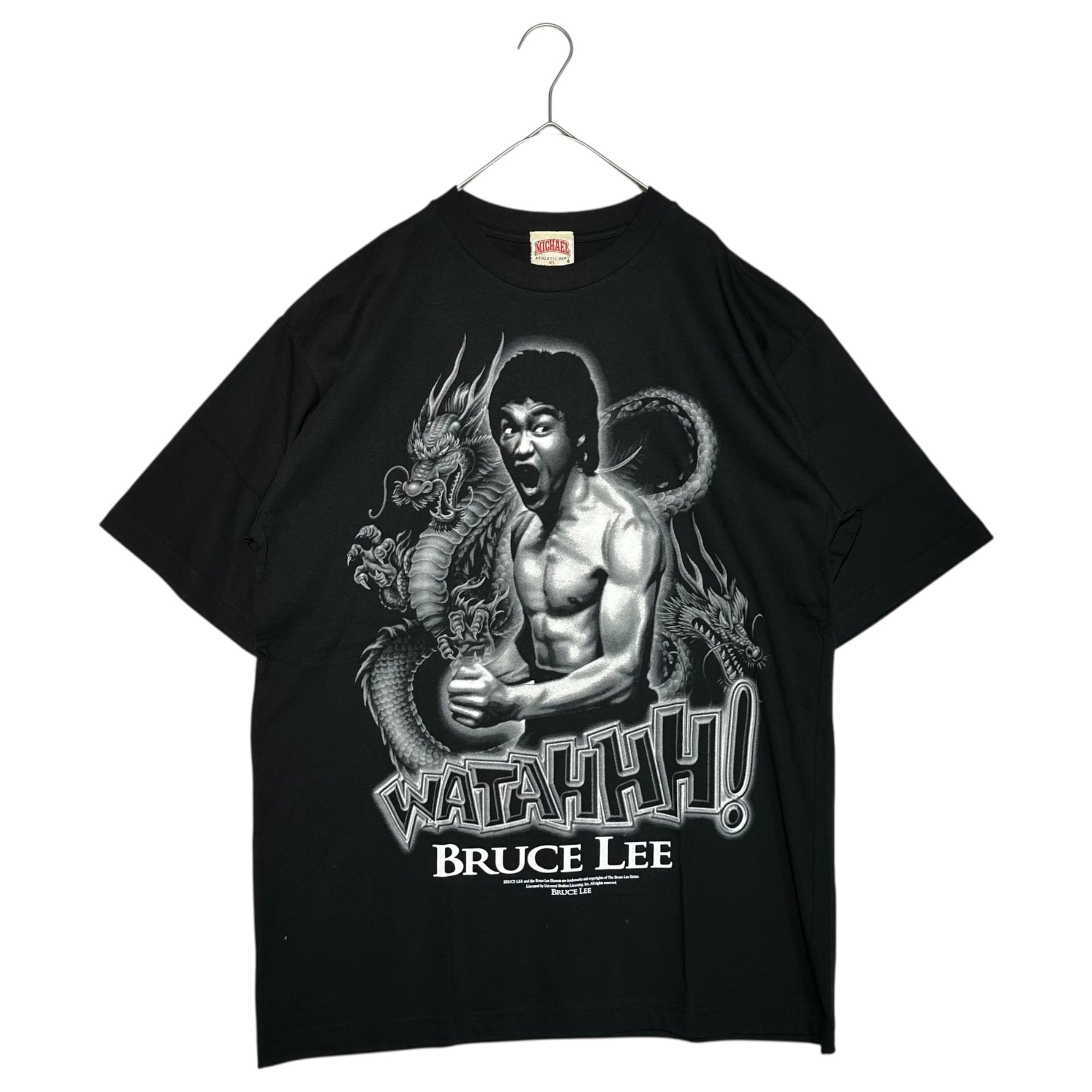 MICHAEL(ミカエル) 00's "BRUCE LEE" MOVIE TEE ブルース・リー プリント Tシャツ XL ブラック 映画