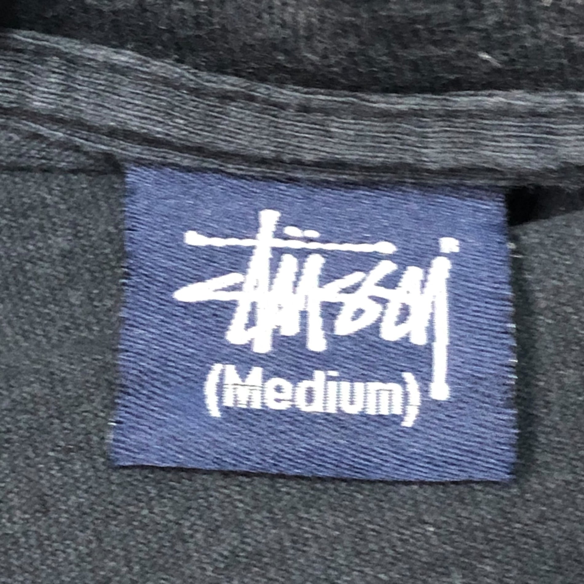 STUSSY(ステューシー) 90's~00's VINTAGE world tour 筆記体 Tシャツ ワールドツアー 紺タグ M ブラック  90~00年代 ヴィンテージ OLD STUSSY