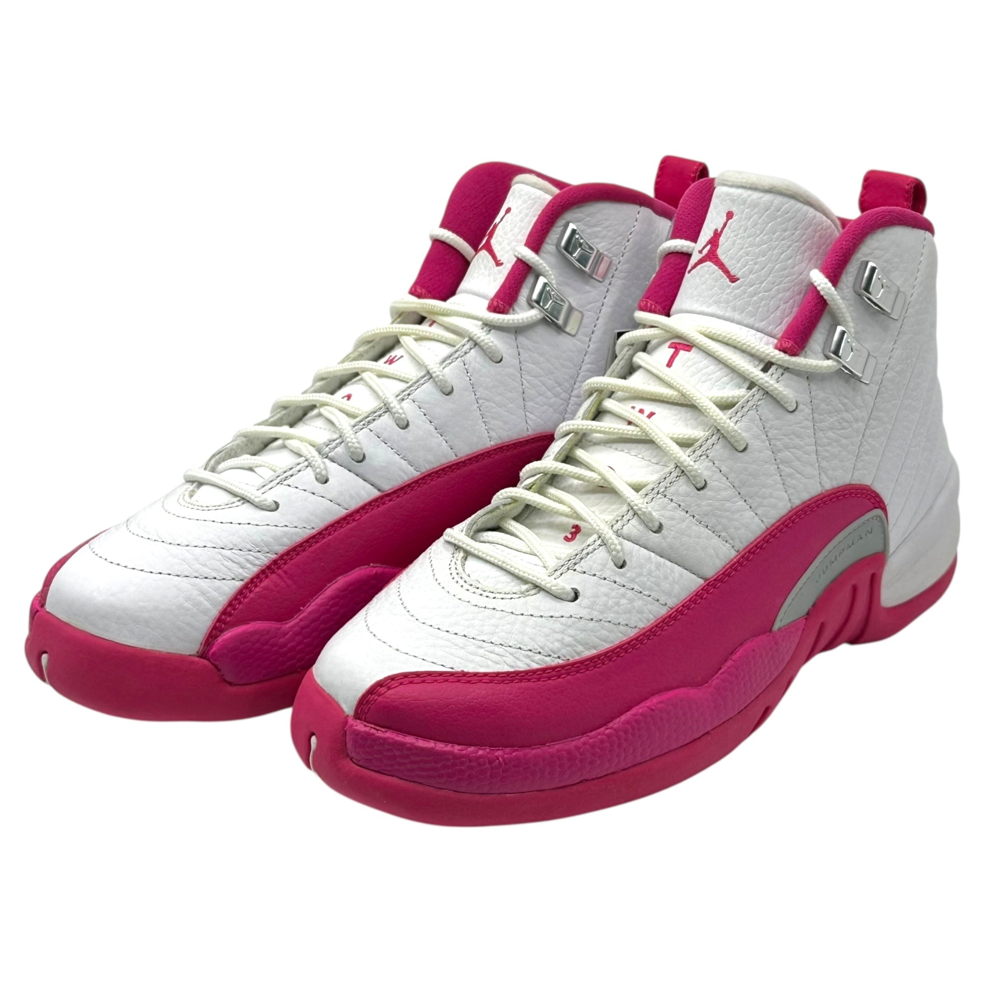 NIKE(ナイキ) GS Air Jordan 12 Retro "Dynamic Pink" エアジョーダン12 レトロ ダイナミックピンク ハイカット スニーカー 510815-109 24.0cm ホワイト×ピンク