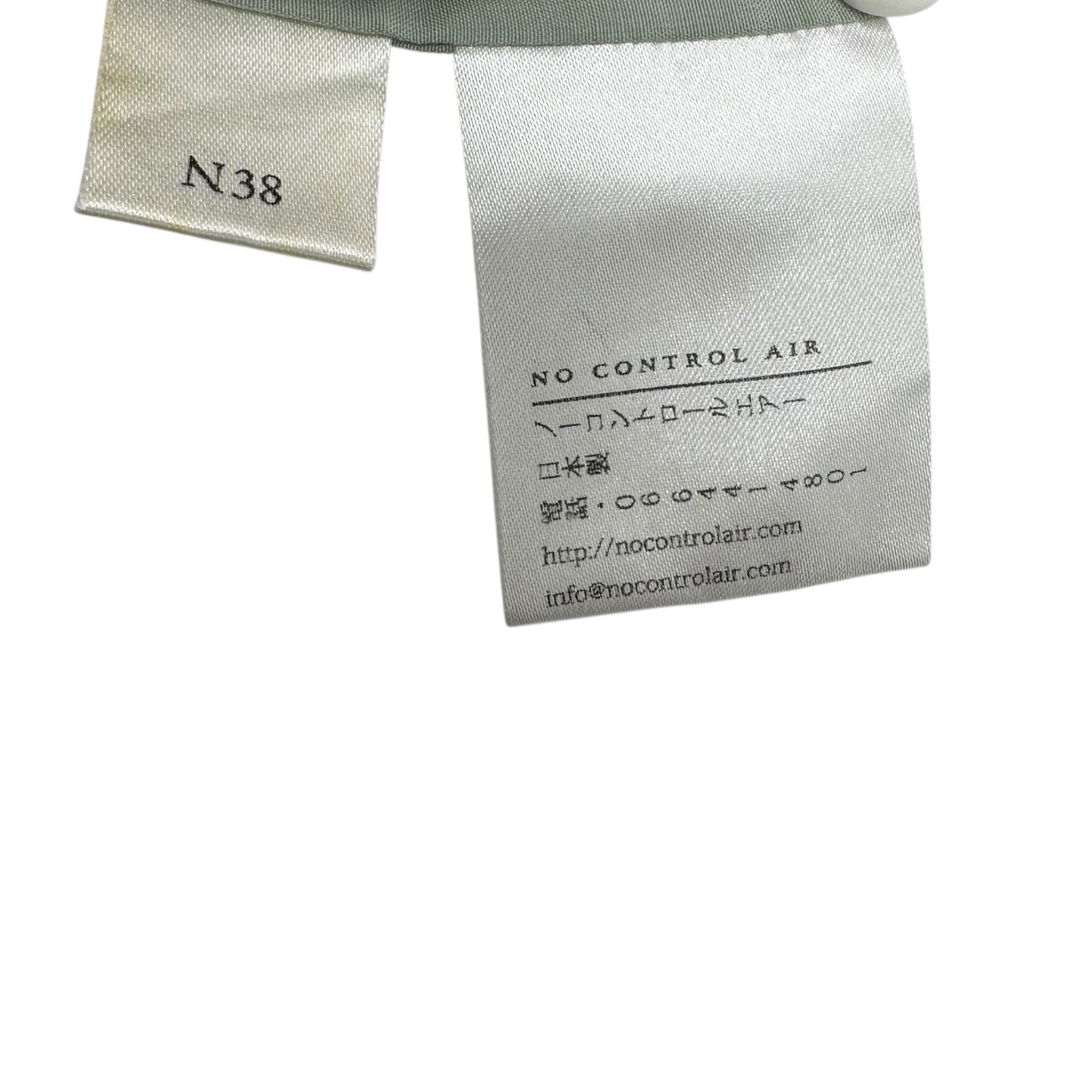 NO CONTROL AIR(ノーコントロールエアー) Cupra Cotton Long Sleeve Shirt Blouse キュプラ コットン 長袖 シャツ ブラウス S12-S61 38(M程度) ミントグリーン タグ付き