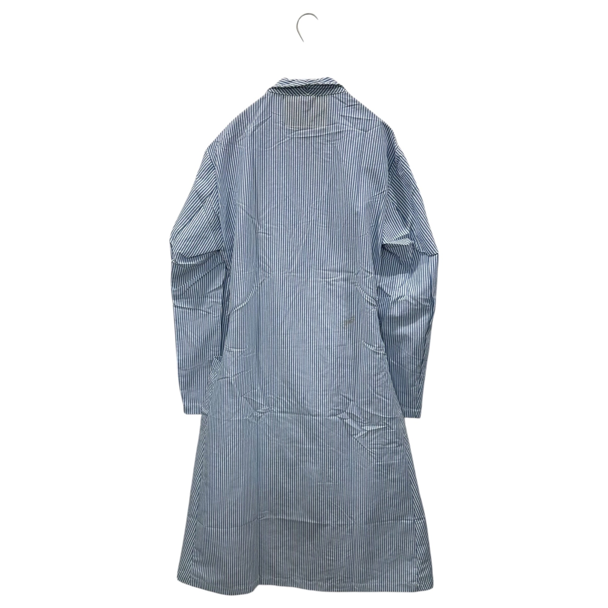 US MILITARY(アメリカ軍) 1980s' US Medical Seersucker Robe メディカル シアサッカー ガウン ワンピース MEDIUM(ML程度) ホワイト×ブルー 80年代 ヴィンテージ ローブ