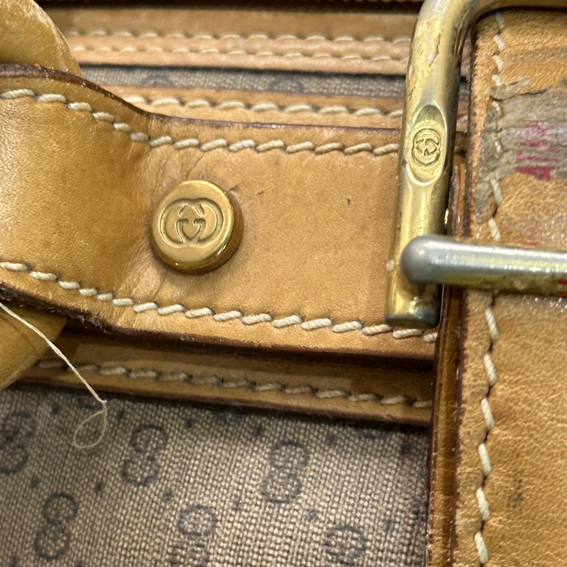 GUCCI(グッチ) 80's Vintage Micro GG Trunk Boston Bag 80年代