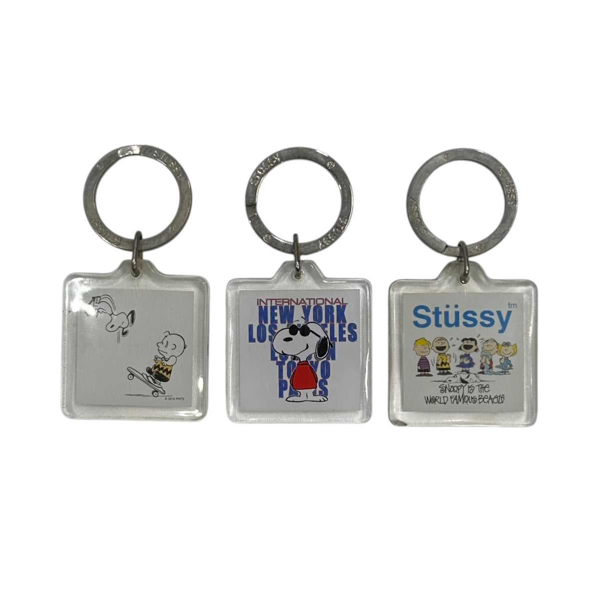 STUSSY(ステューシー) PEANUTS STUSSY キーホルダー 3点セット