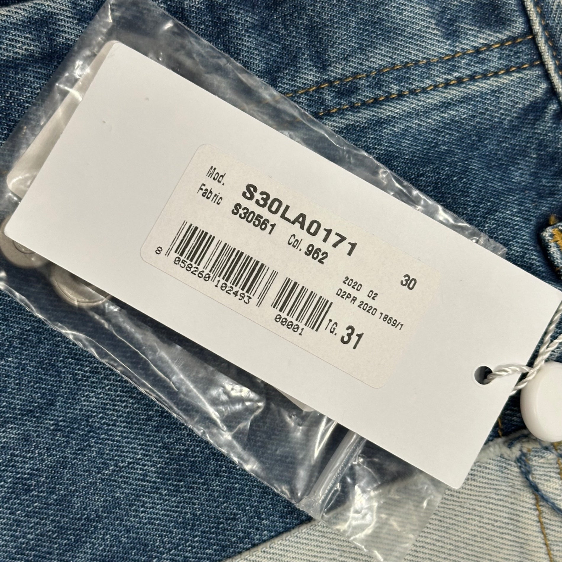 MAISON MARGIELA(メゾンマルジェラ) 2020AW Reconstructed Denim 再構築 デニム パンツ S30LA0171 31 ライトインディゴ×インディゴ