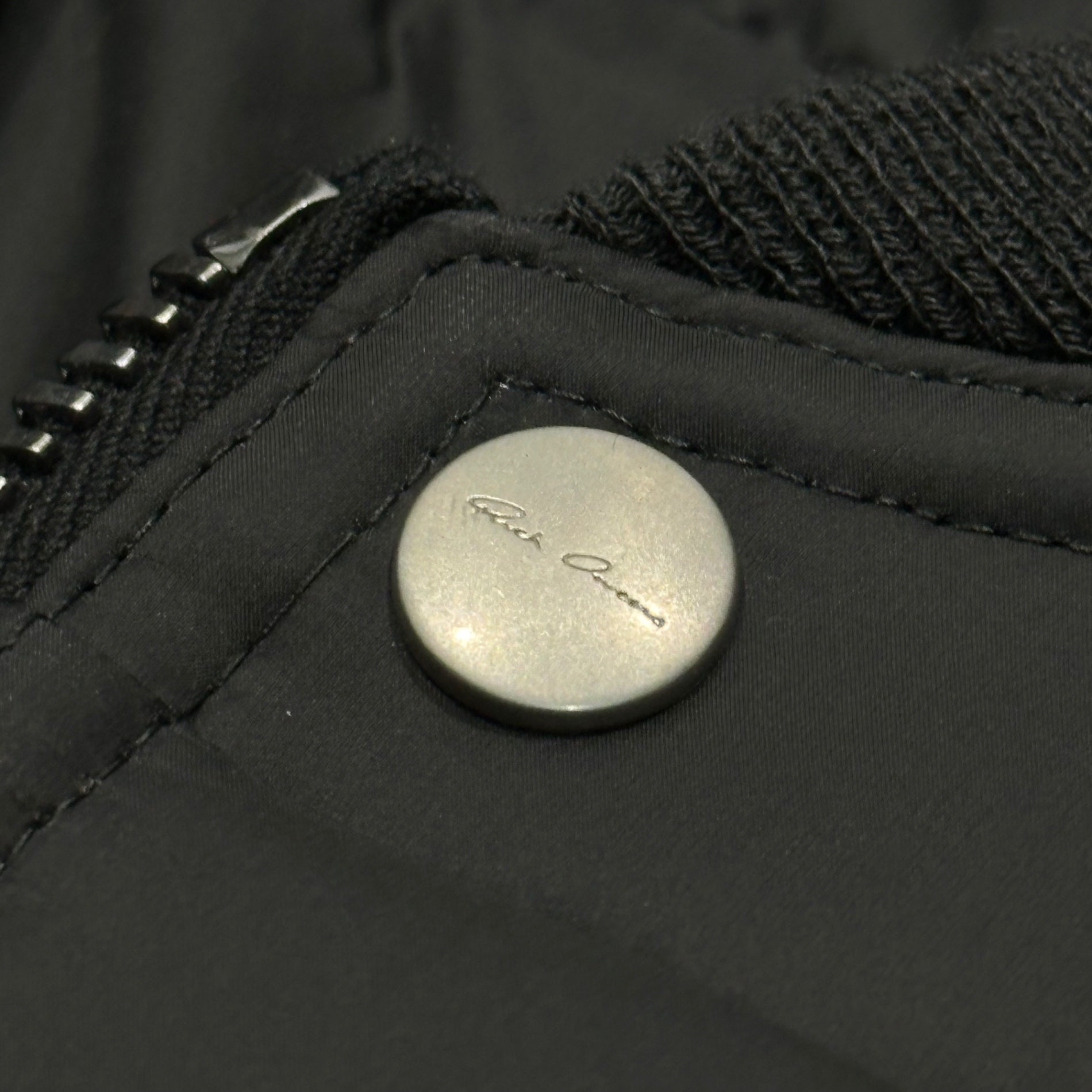 Rick Owens(リックオウエンス) 23SS Girdered Bomber Cropped Jacket ガーダード ボンバー クロップド ジャケット RR01C4799-ND 50 ブラック