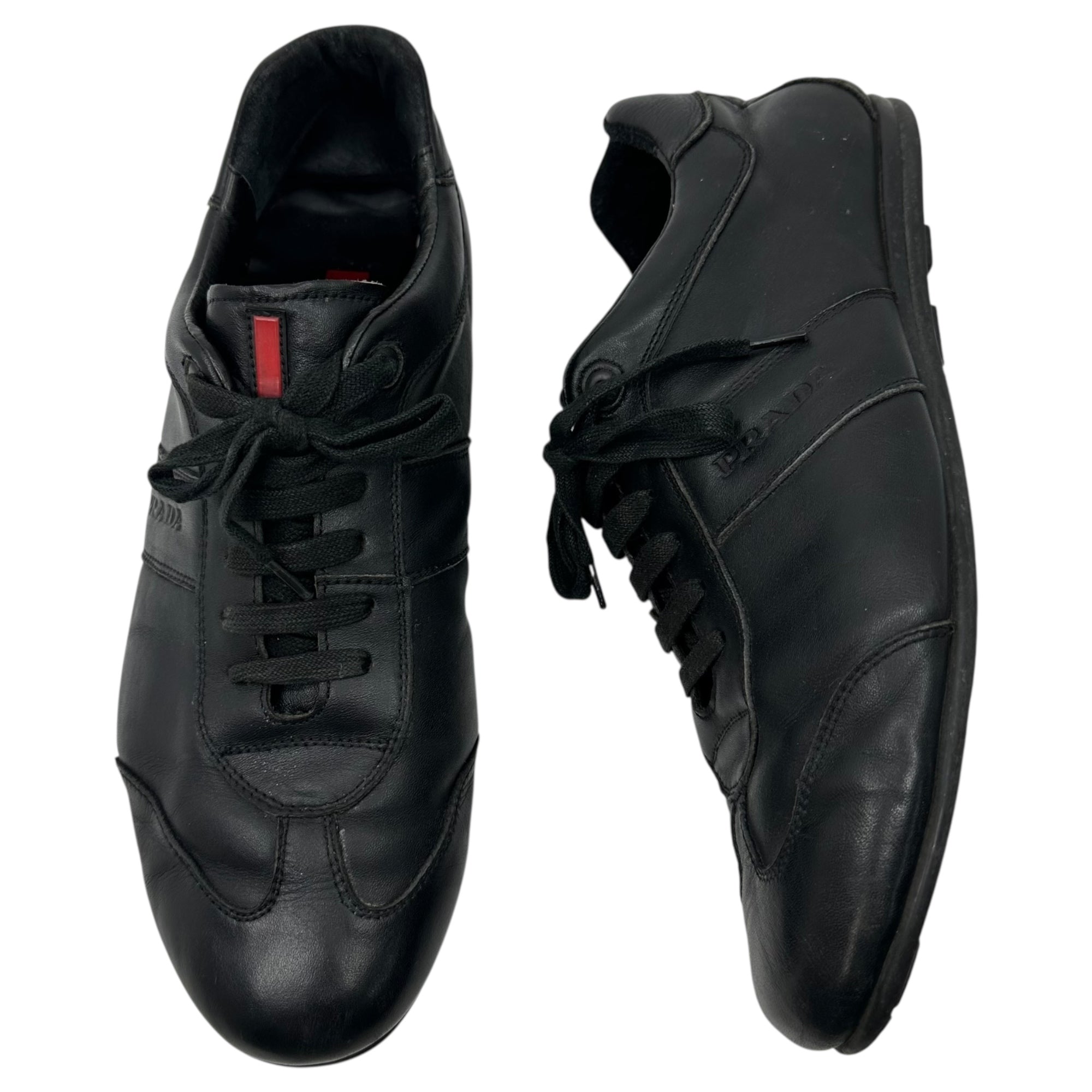 PRADA(プラダ) Low-Profile Leather Sneakers 薄底 レザー スニーカー