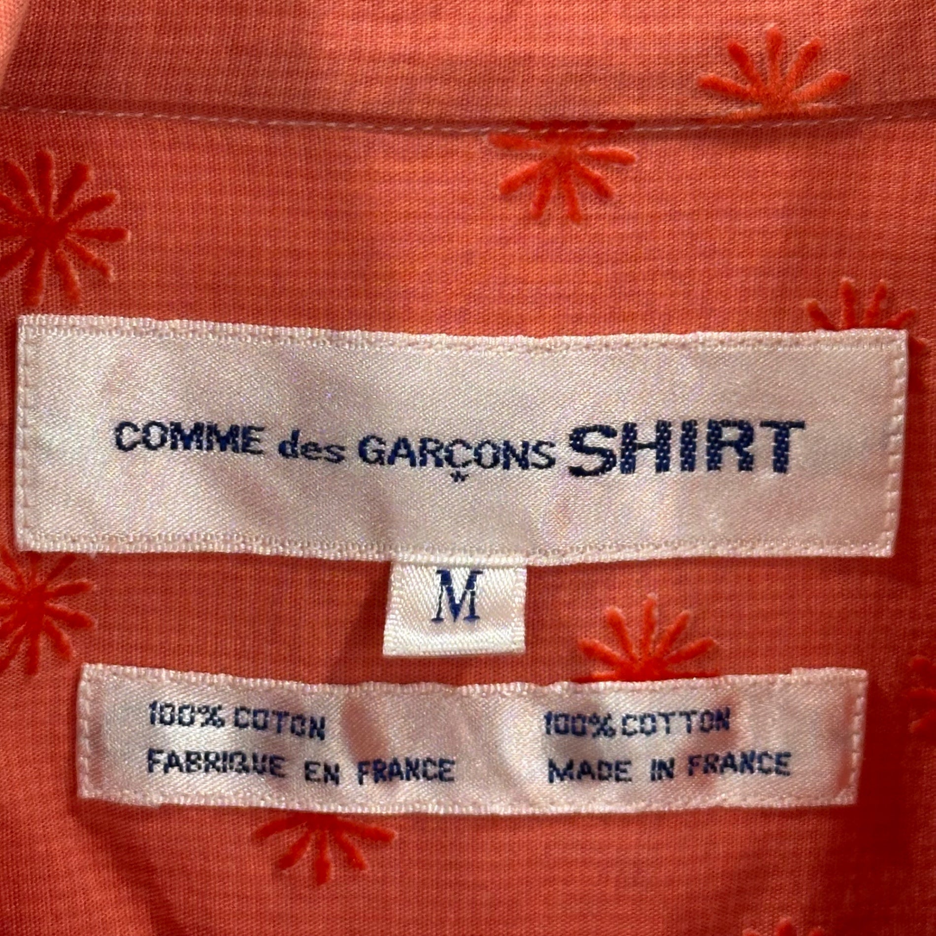 COMME des GARCONS SHIRT(コムデギャルソンシャツ) 90's Small-floral checkered S/S shirt 小花柄 チェック 半袖 シャツ M ピンク 90年代 アーカイブ