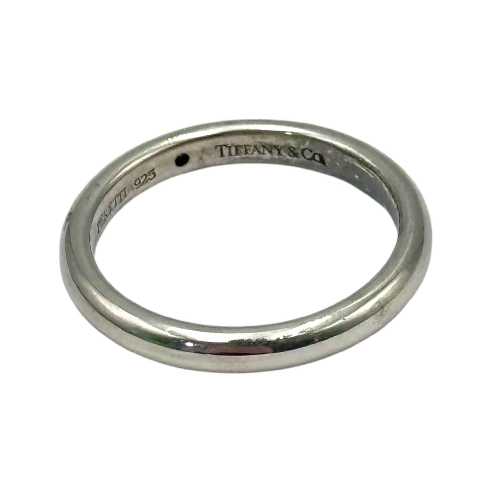 TIFFANY & CO.(ティファニー) Sapphire Stacking Band Ring サファイア スタッキング バンド リング 12号 シルバー×ブルー