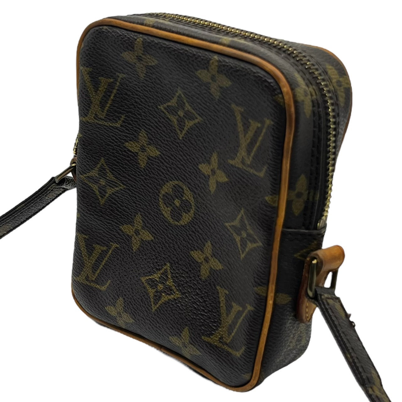 LOUIS VUITTON(ルイヴィトン) 89's mini danube/ミニダヌーブ/ポシェット/ポーチ/80s/VINTAGE/ヴィンテージ M45268 ブラウン 製造番号：8907SL