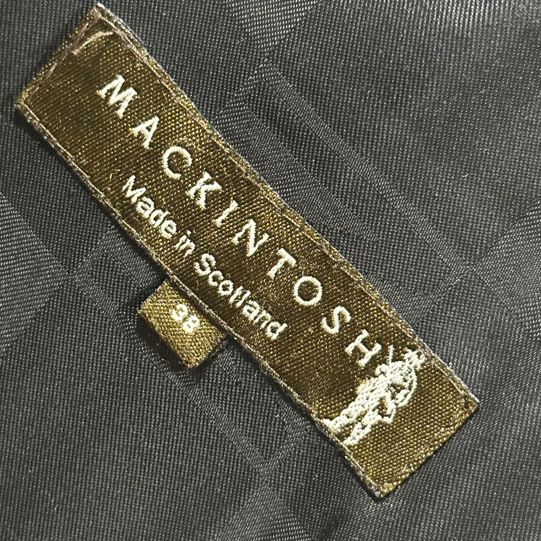 MACKINTOSH(マッキントッシュ) Belted Stand-Collar Coat ベルテッド ステンカラー コート 38(M程度) ブラック イギリス製