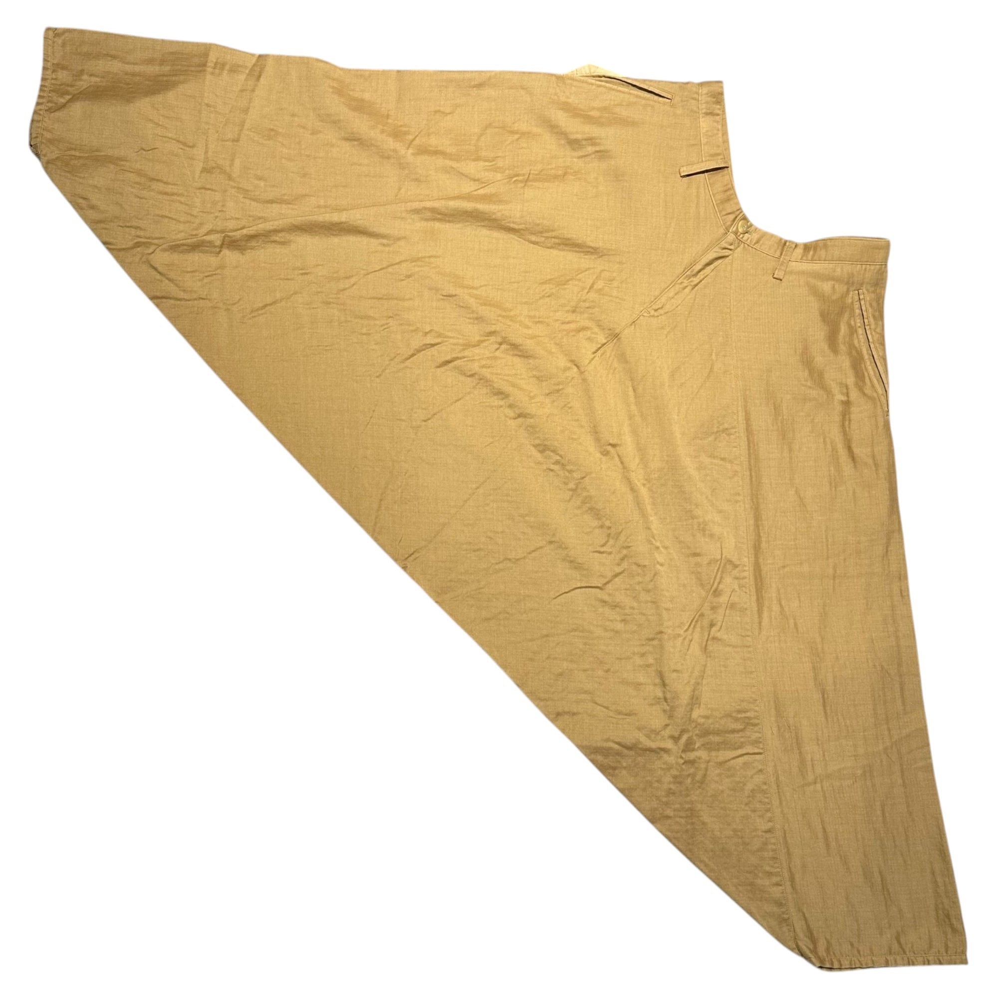 ISSEY MIYAKE MEN(イッセイミヤケメン) 12SS Wide Hakama Sarouel Cropped Pants ワイド 袴 サルエル クロップド パンツ ME21FF174 M ベージュ 廃番ブランド 稀少品