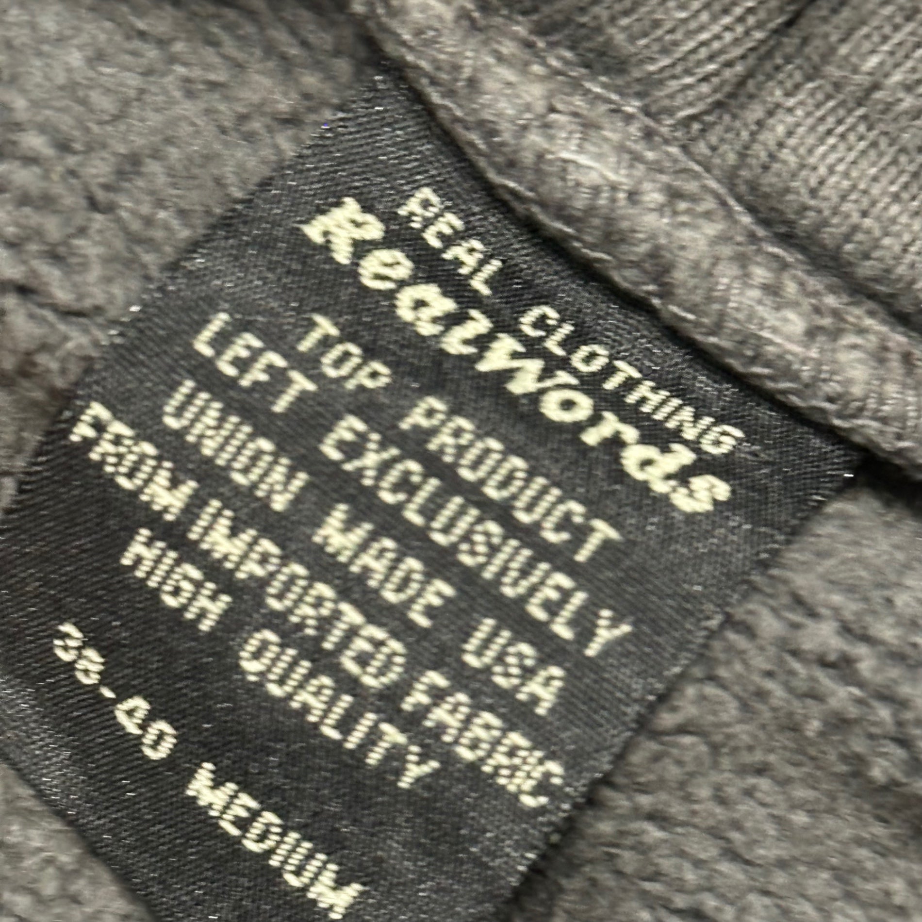 realwords(リアルワーズ) Vintage-Washed Pullover Hoodie ヴィンテージ加工 プルオーバー パーカー M フェードブラック