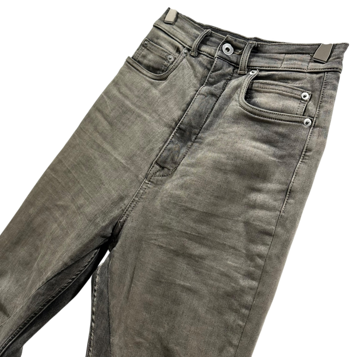 Rick Owens DRKSHDW(リックオウエンスダークシャドウ) BOLANS BOOTCUT Stretchy Denim Pants ボラン ブーツカット ストレッチ デニム パンツ DS02C5311-SDMP 25 グレー