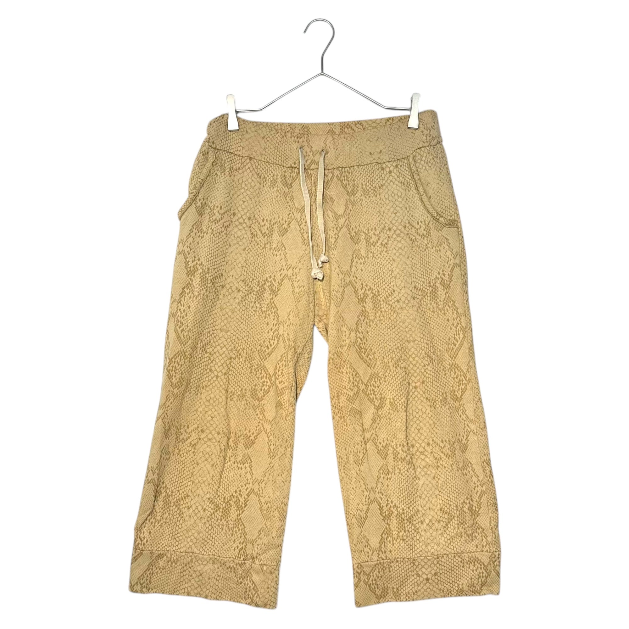 LIMI feu(リミフゥ) Python Print 7/8 Length Sweatpants パイソン プリント 7分丈 スウェット パンツ 表記無(FREE) ベージュ