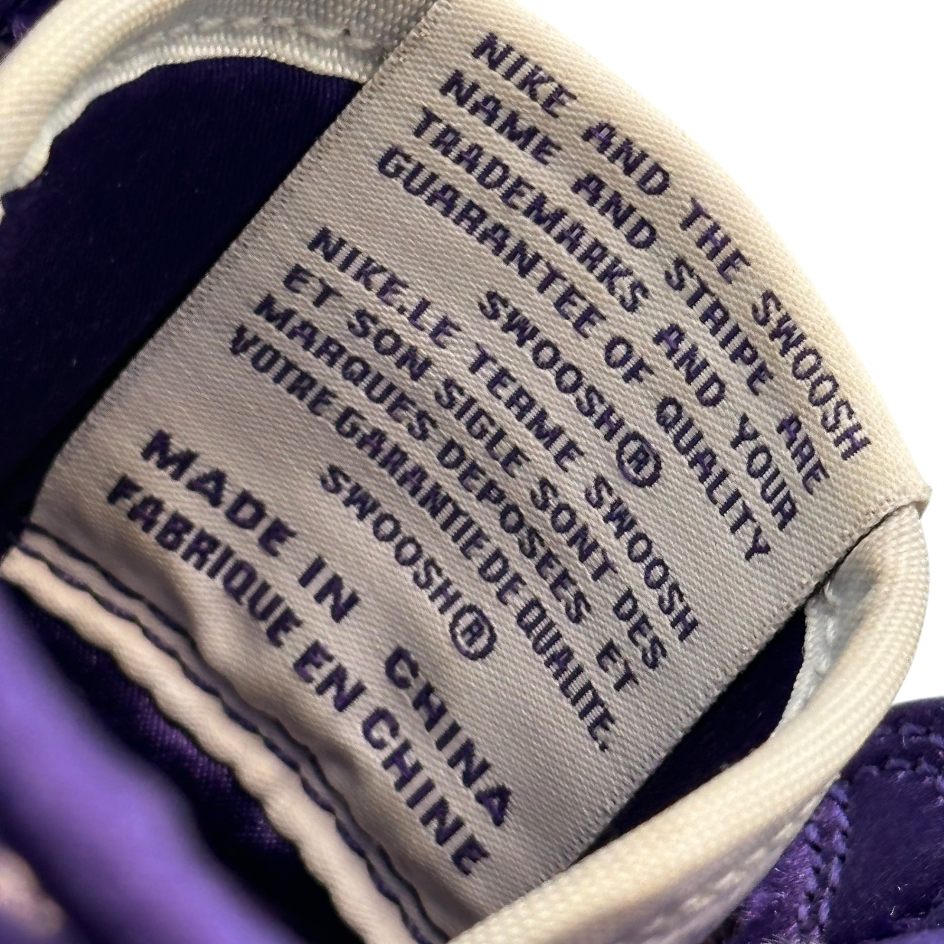 NIKE(ナイキ) Women's Air Jordan 1 High OG "Court Purple" ウィメンズ エアジョーダン1 ハイ OG コートパープル CD0461-151 27cm ホワイト×パープル ハイカット スニーカー