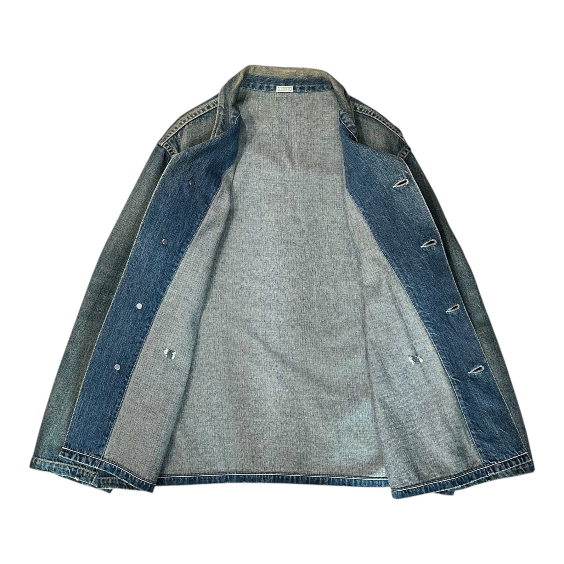 A.PRESSE(アプレッセ) 24AW US Army Vintage Denim Coverall ユーエス アーミー ヴィンテージ デニム カバーオール 24AAP-01-37K 1 インディゴ ジャケット