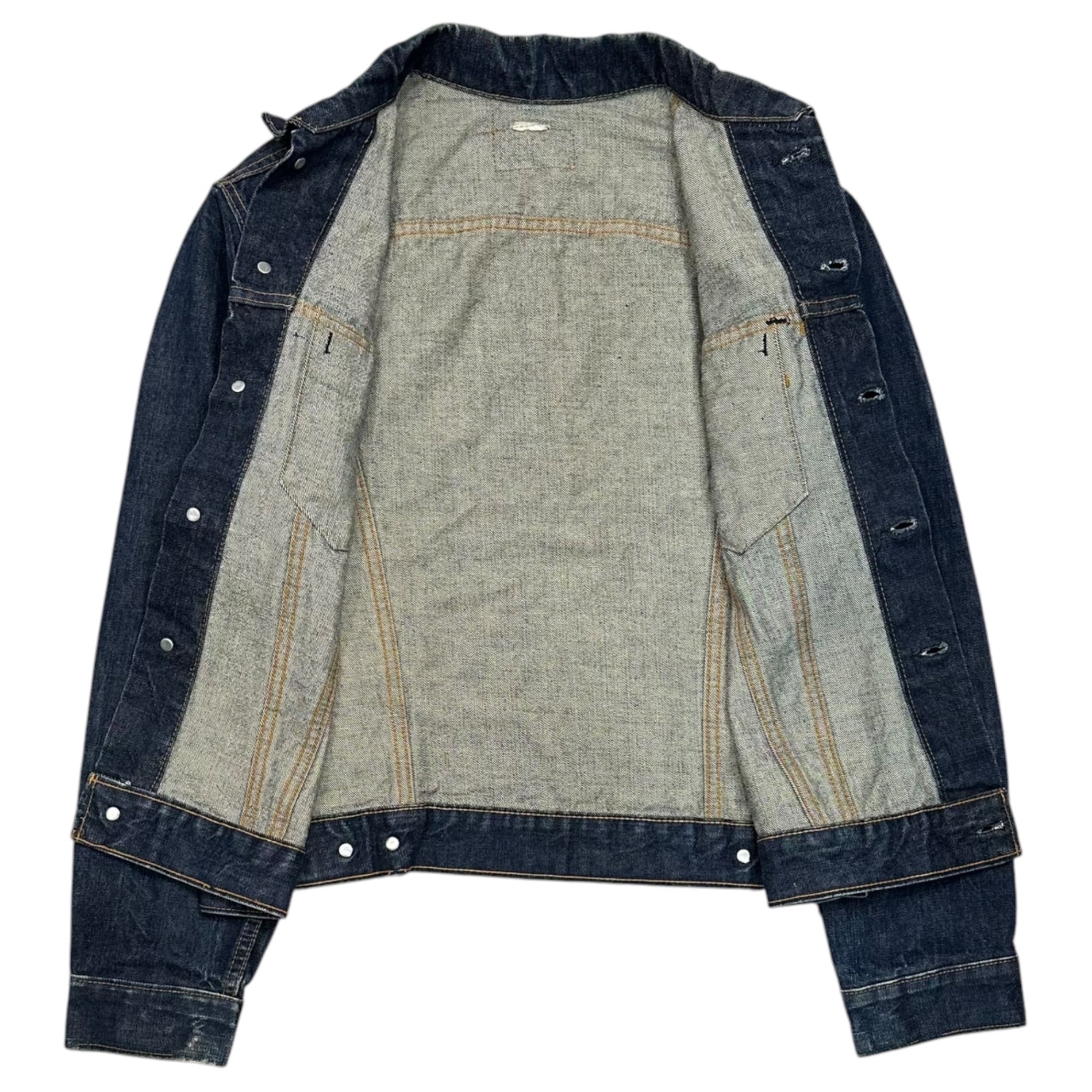 Levi's(リーバイス) 1967~1969’s 70505 Big E Denim Jacket ヴィンテージ デニム ジャケット 表記消(40~42程度) インディゴ 60's ボタン裏521 4th