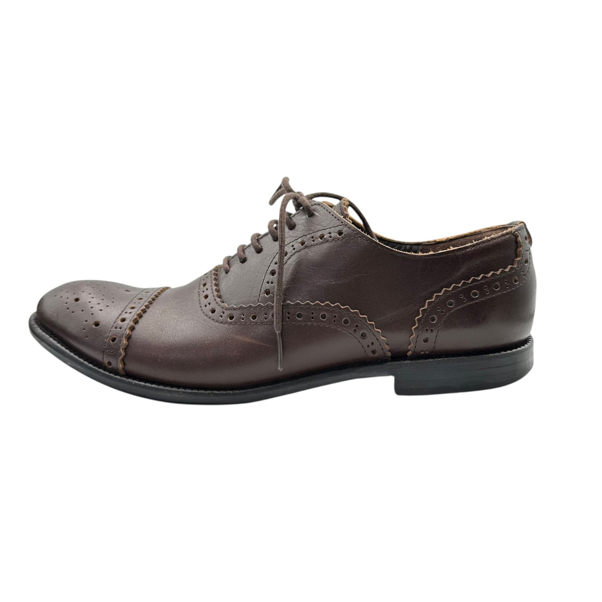 COMME des GARCONS HOMME PLUS(コムデギャルソンオムプリュス) Medallion Leather Shoes メダリオン レザー シューズ PM-K101 25.5cm ブラウン