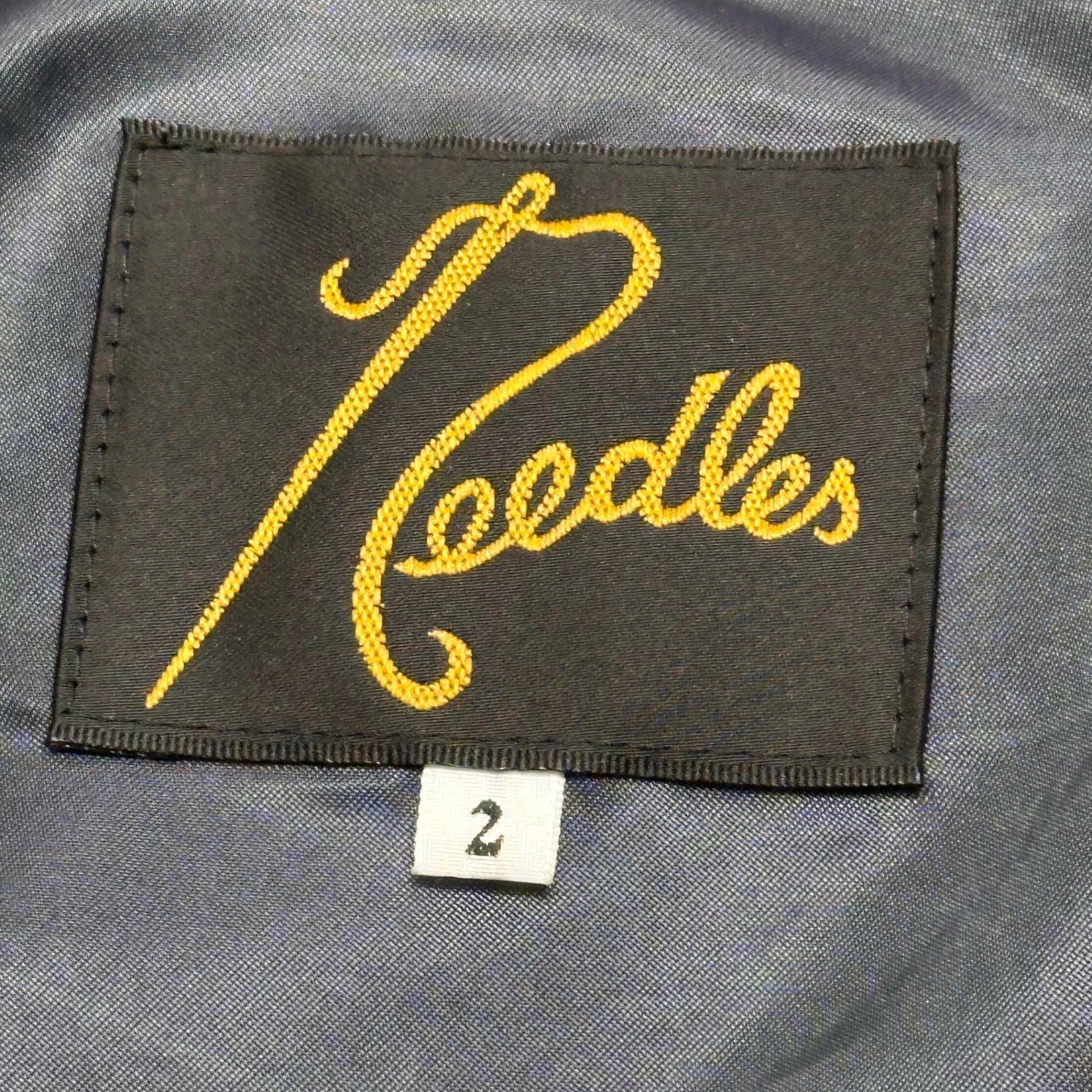 NEEDLES(ニードルズ) Small Paisley Quilted Down Jacket  スモールペイズリー キルティング ダウン ジャケット 2(M程度) ネイビー×レッド BEAMS BOY取扱