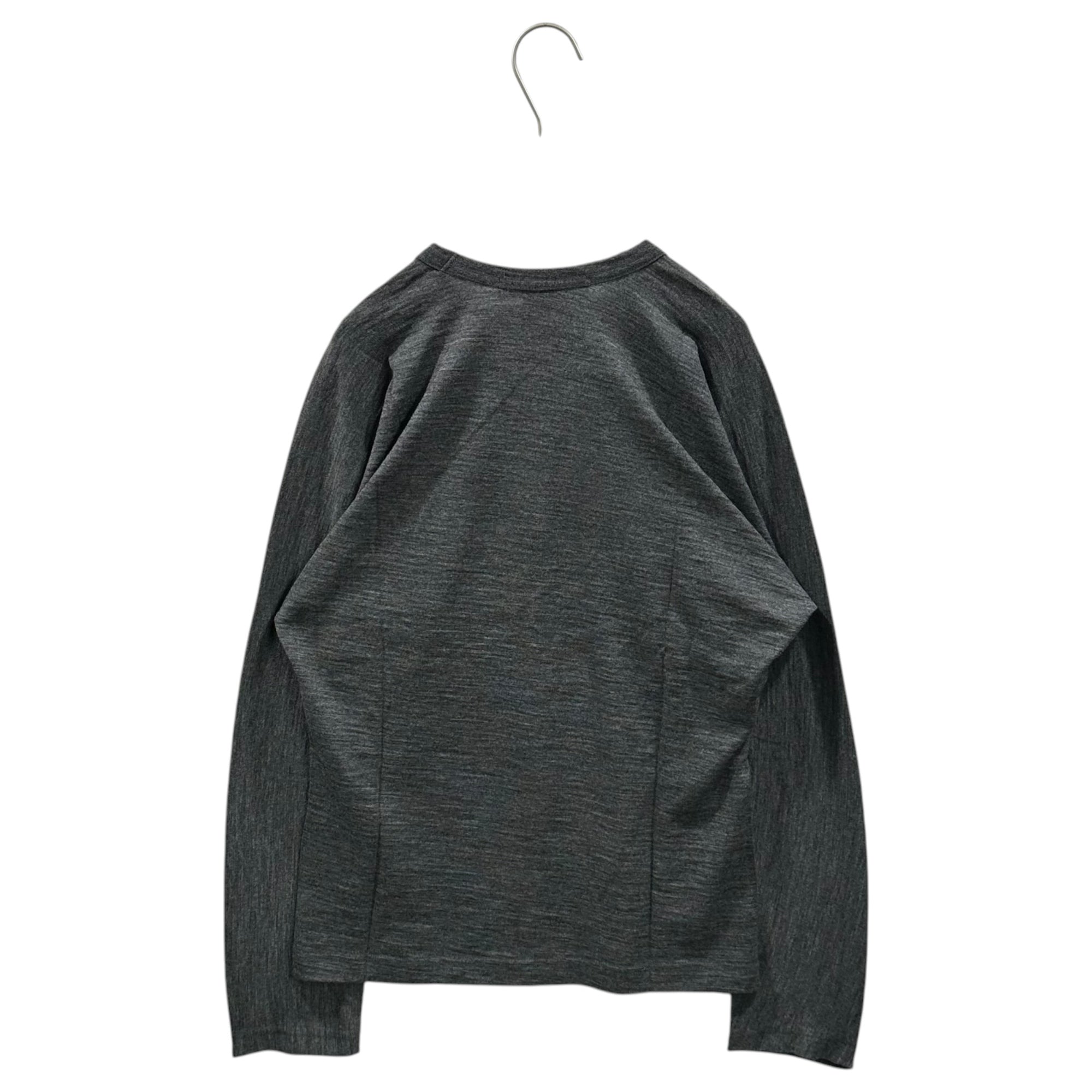 COMME des GARCONS COMME des GARCONS(コムデギャルソンコムデギャルソン) 2006AW Wool L/S T-Shirt ウール 長袖 カットソー RR-T015 S グレー AD2006 00's