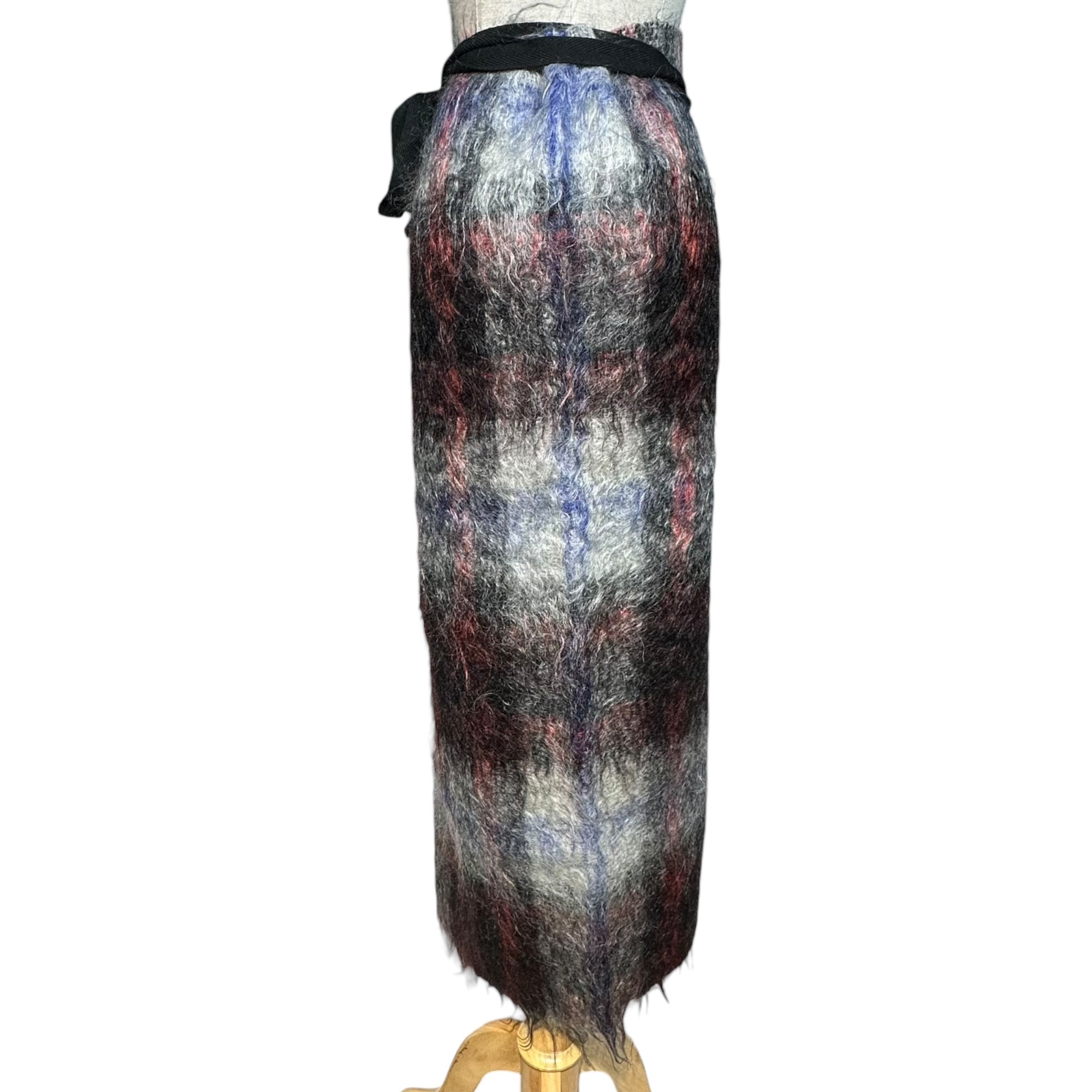 tricot COMME des GARCONS(トリココムデギャルソン) 93AW Tartan Check Wool Knit Wrap Skirt タータンチェック ウール ニット ラップ スカート TS-040380 FREE マルチ 巻き 90's