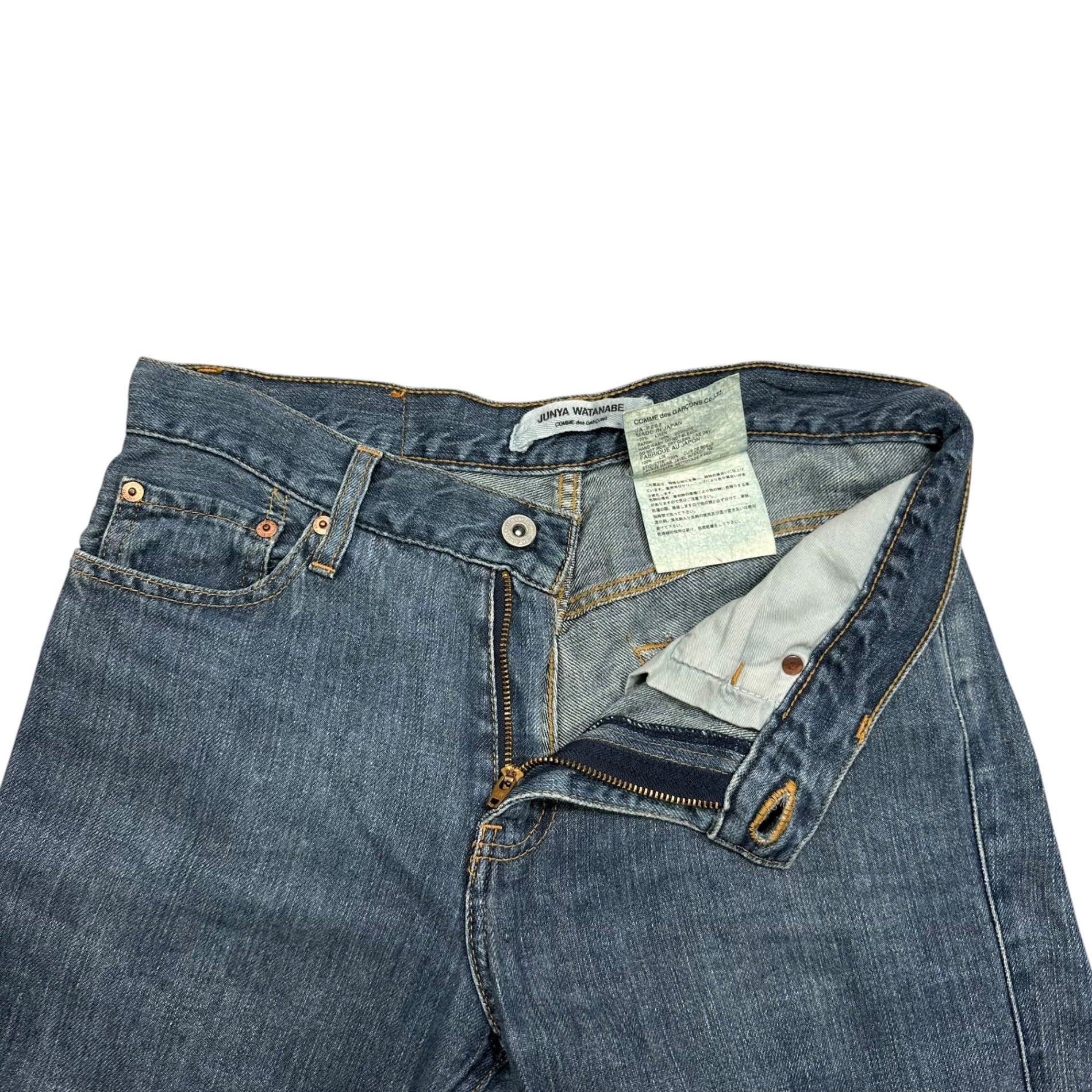 JUNYA WATANABE COMME des GARCONS(ジュンヤワタナベコムデギャルソン) 2008SS Basic Linen Denim Pants ベーシック リネン デニム パンツ JA-P202 SS ライトインディゴ AD2007