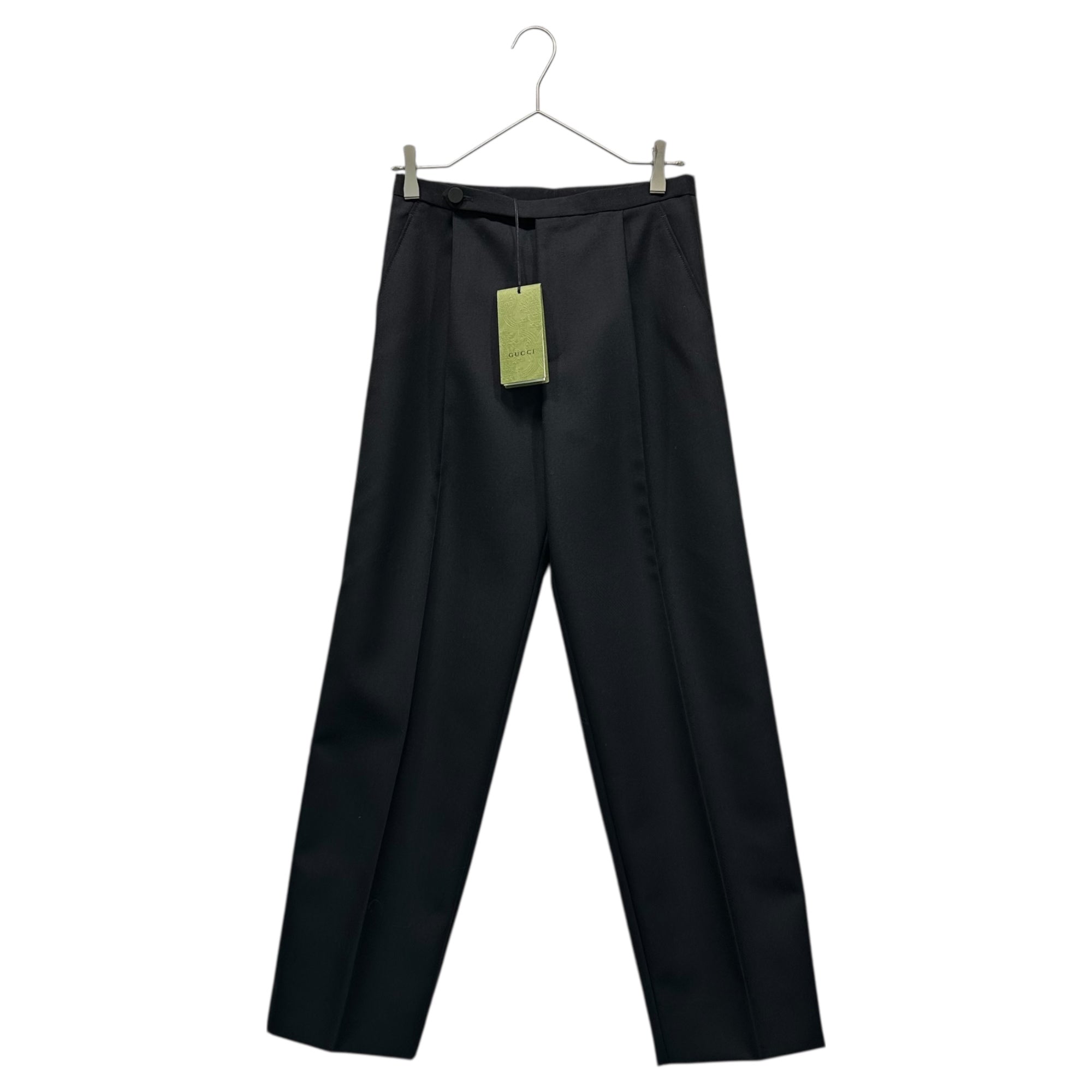 GUCCI(グッチ) Mohair Wool Side-Stripe Slacks モヘア ウール サイドライン スラックス 733843 38(M程度) チャコールグレー