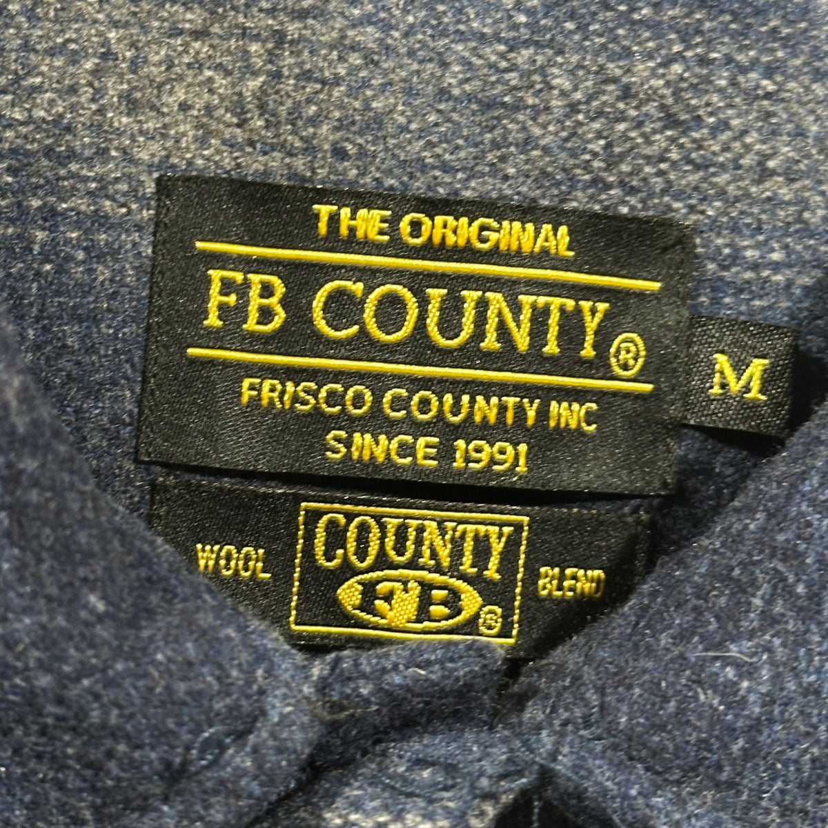 FB COUNTY(エフビーカウンティ) Ombre Check Wool Flannel Shirt -オンブレチェック ウール フランネル シャツ ブルー M