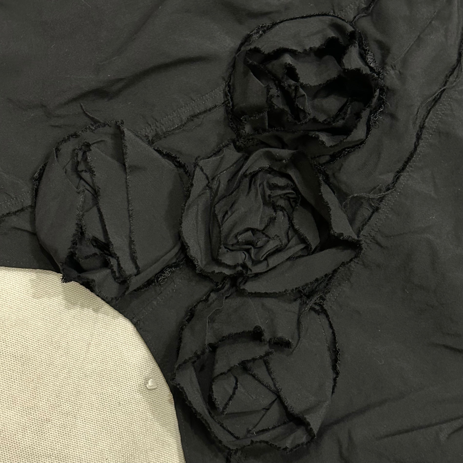 COMME des GARCONS COMME des GARCONS(コムデギャルソンコムデギャルソン) 2023AW Hem Design: Cut-Off L/S Blouse Shirt 裾デザイン カットオフ 長袖 ブラウス シャツ RL-B009 XS ブラック AD2023