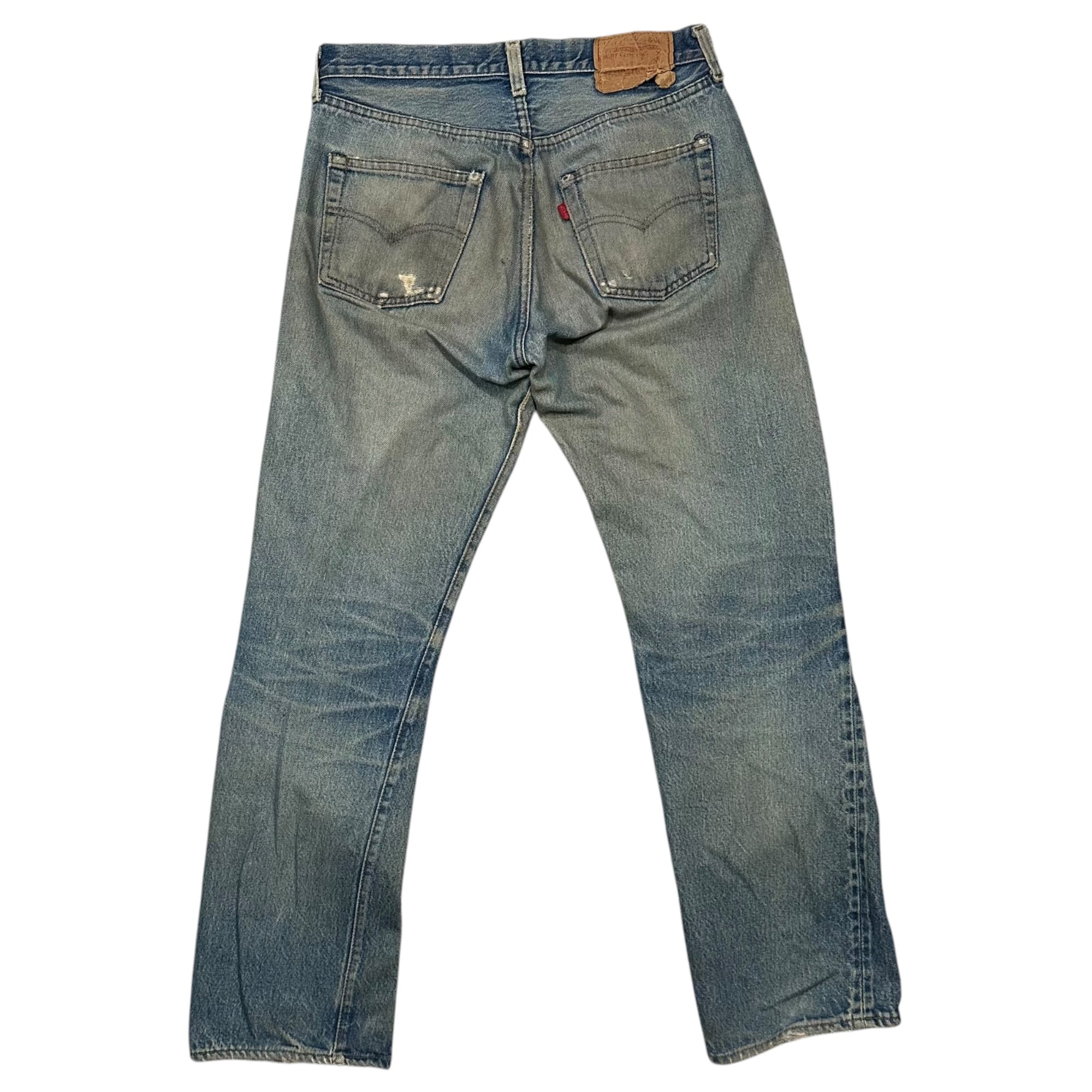 Levi's(リーバイス) 1980's 501 Redline Vintage Denim pants 赤耳 ヴィンテージ デニム パンツ 表記消(実寸約W30) インディゴ 80年代 ヴィンテージ セルビッチ ボタン裏524