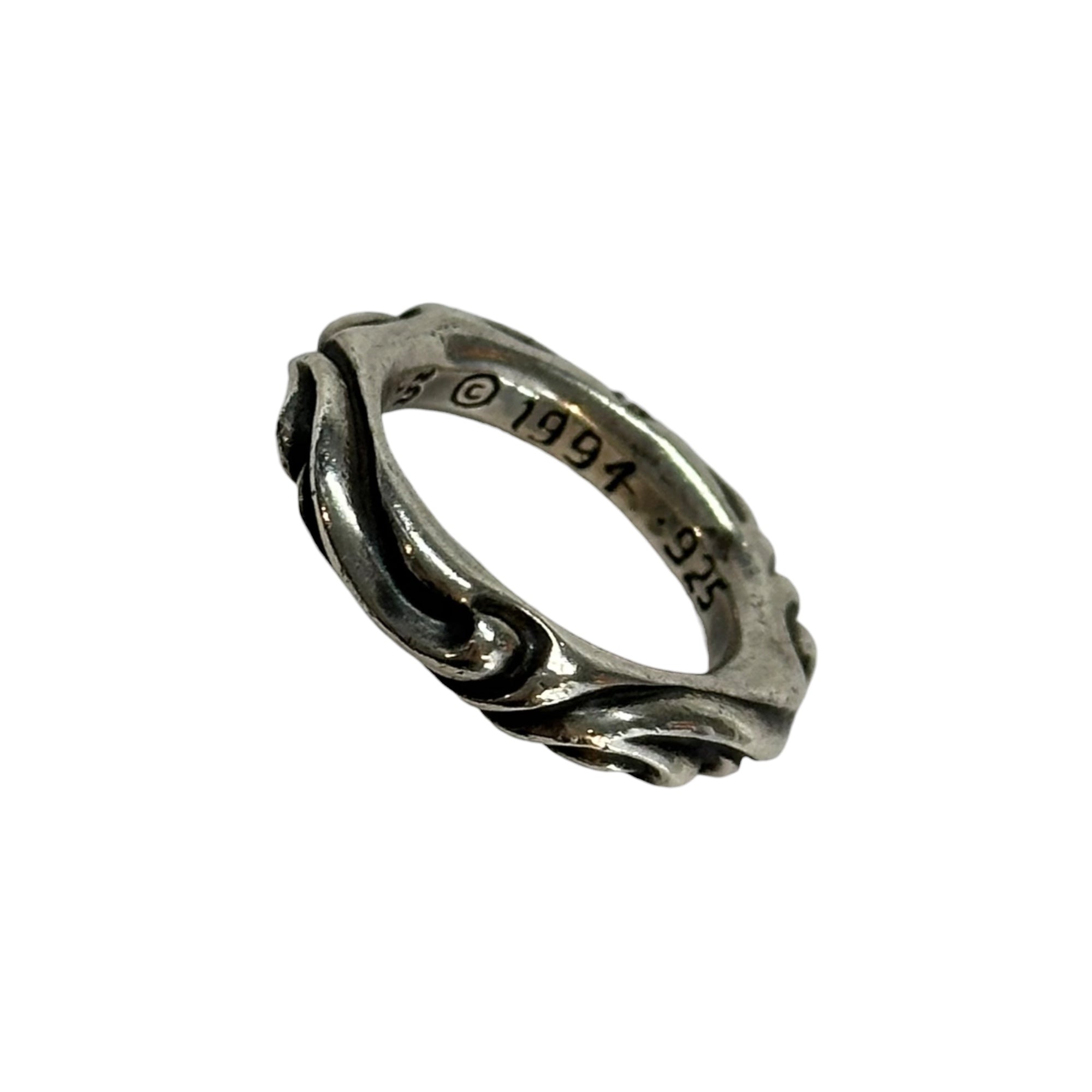 CHROME HEARTS(クロムハーツ) SCRL BAND RING スクロール バンド リング 11.5号 シルバー 重さ：約8.5g