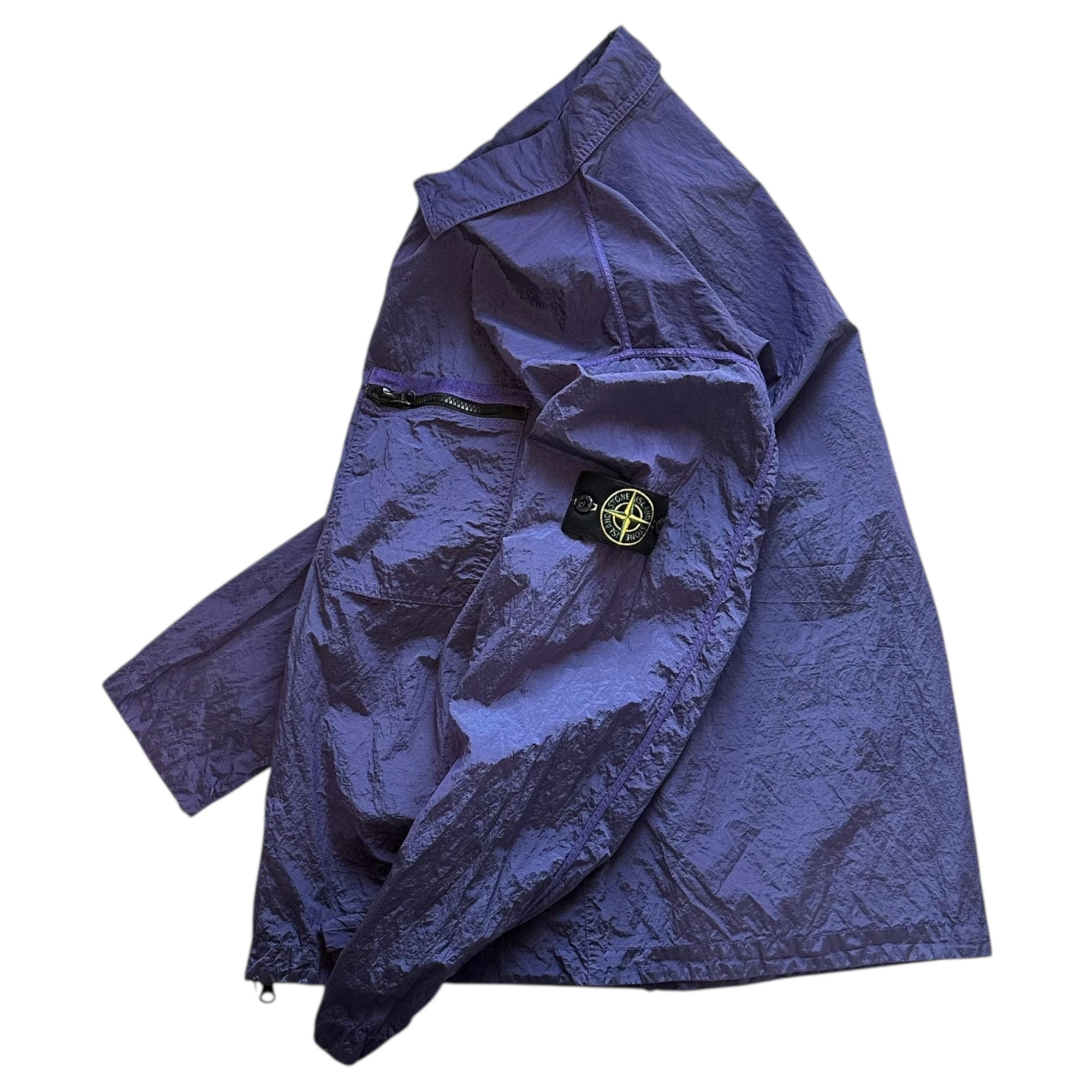 STONE ISLAND(ストーンアイランド) 24SS Nylon Metal Shirt Jacket ナイロン メタル シャツ ジャケット 801511219 XL パープル