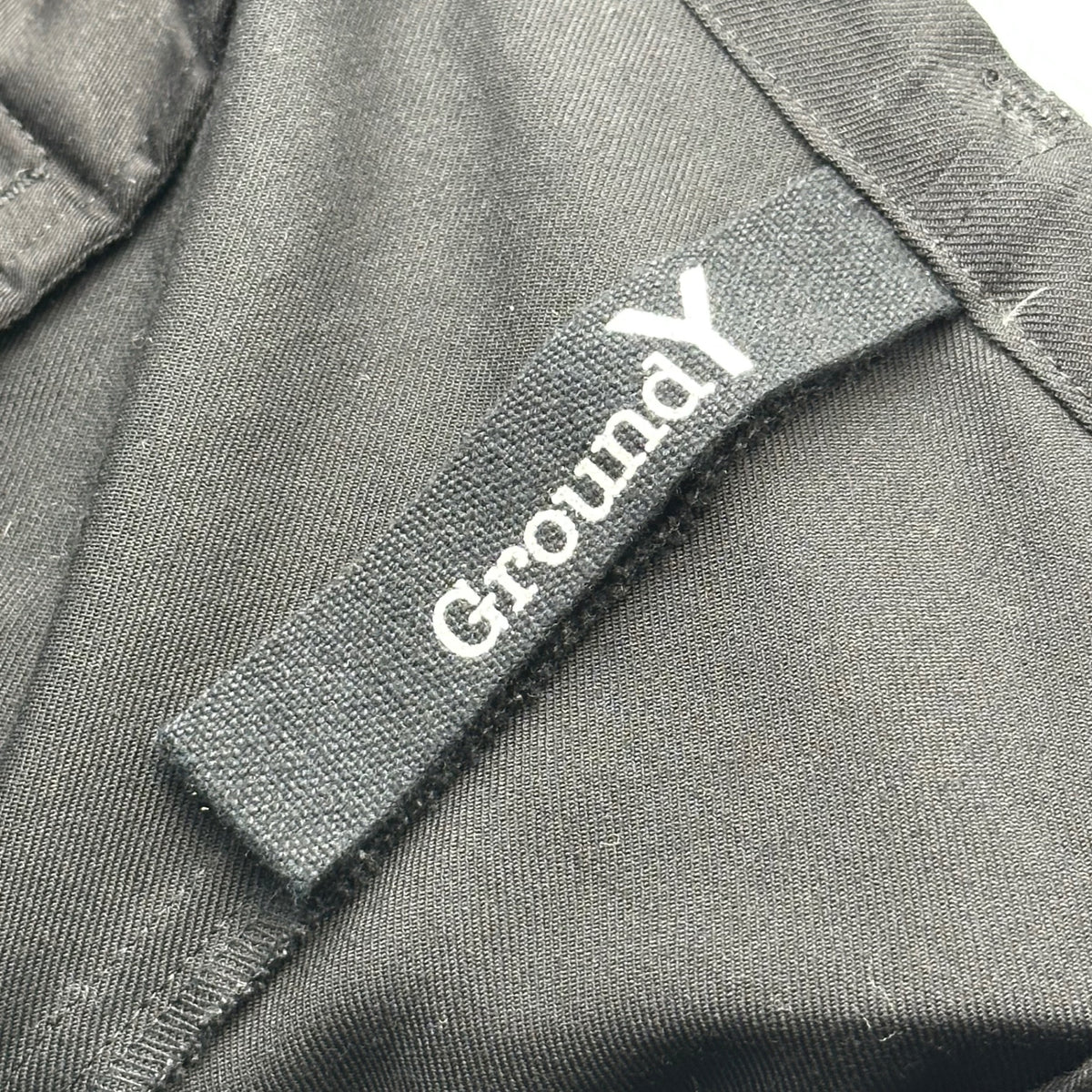 Ground Y(グラウンドワイ) Gaberdine Weist Cord Pants ギャバジン ウエスト コード パンツ GA-P12-100 3 ブラック