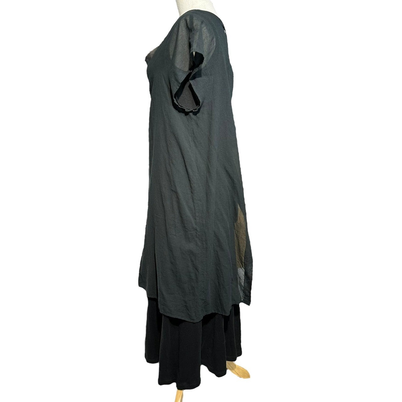 新品 suzuki takayuki linen dressワンピース ブラック suzuki takayuki linen dress black