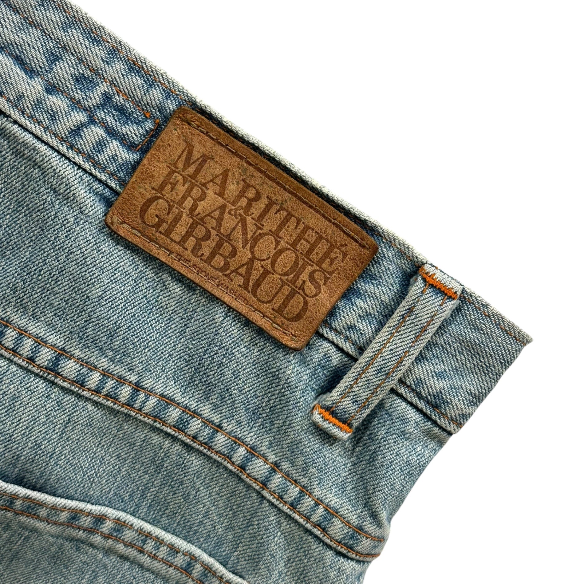 MARITHE FRANCOIS GIRBAUD(マリテフランソワジルボー) 90's Straight-Leg Denim Pants ストレート デニム パンツ L ライトインディゴ 90年代