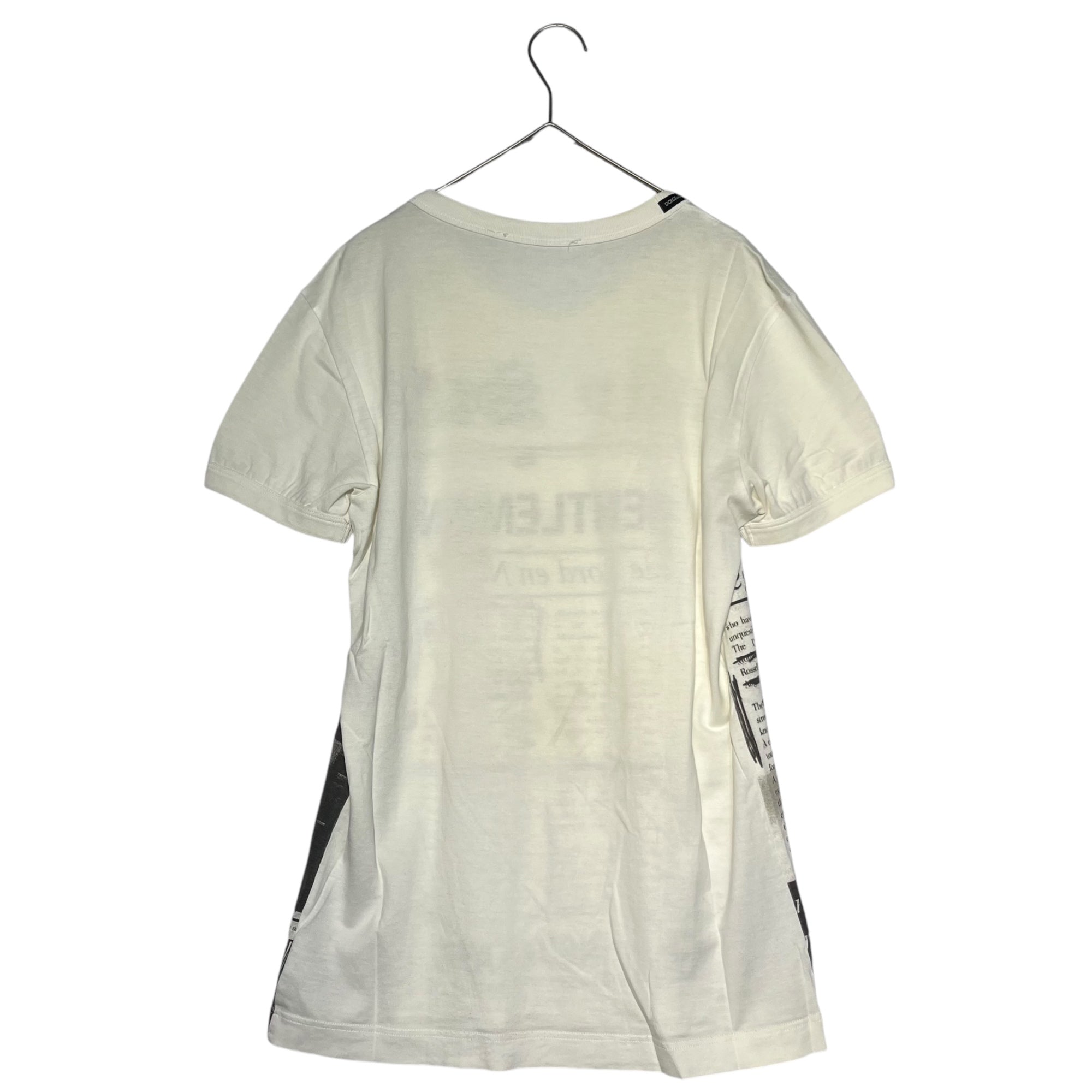 DOLCE&GABBANA(ドルチェ&ガッバーナドルガバ) news paper t-shirt ニュースペーパー Tシャツ G8E18T/G7L75 ホワイト